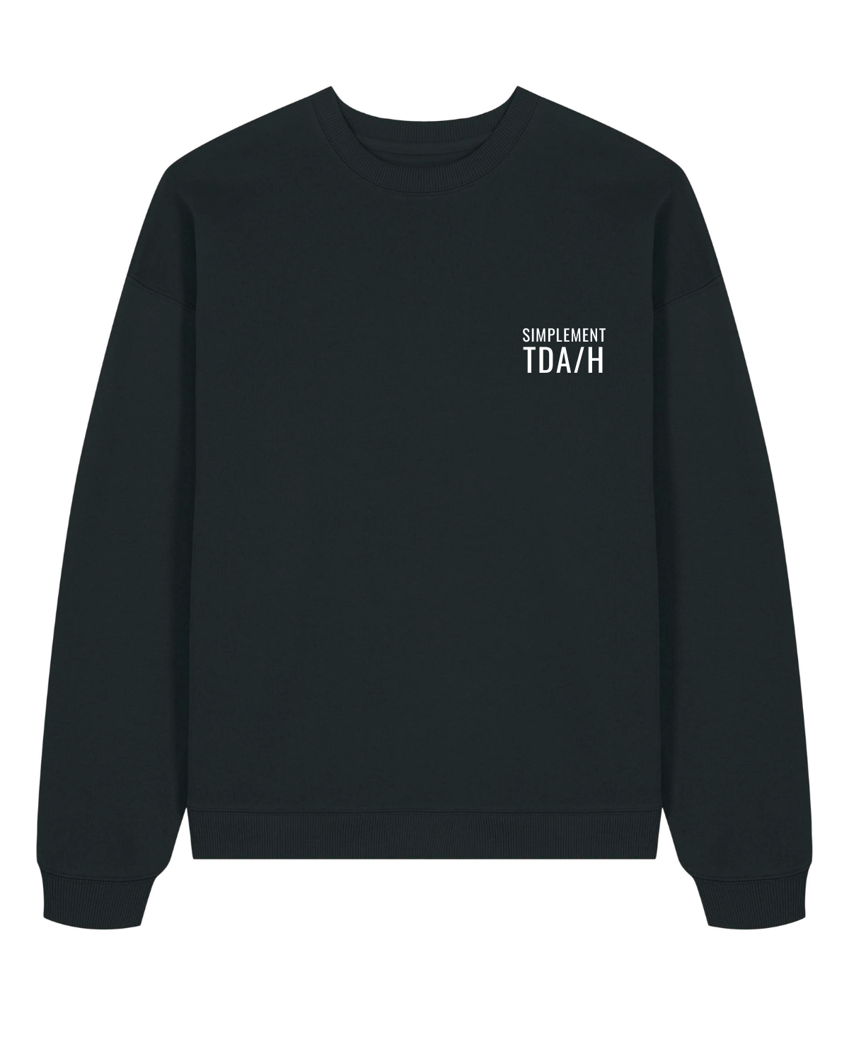 Sweat col rond oversize Radder 2.0 Noir