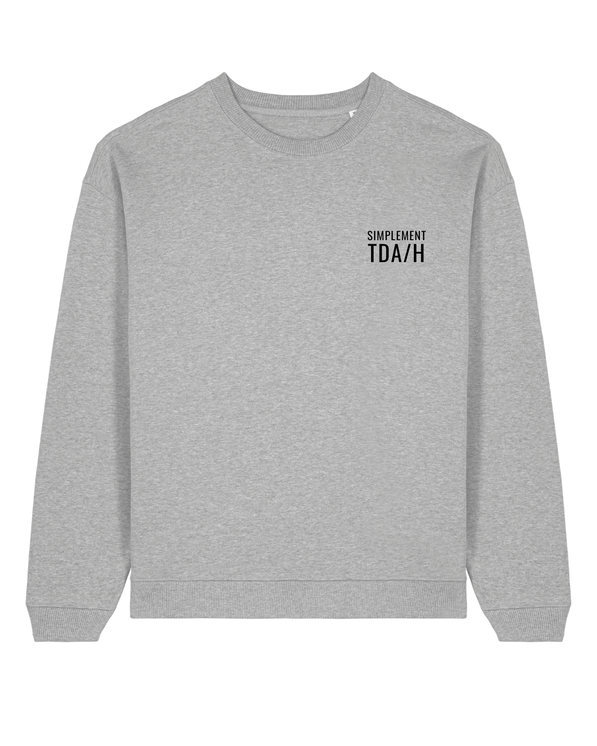 Sweat col rond oversize Radder 2.0 Gris chiné