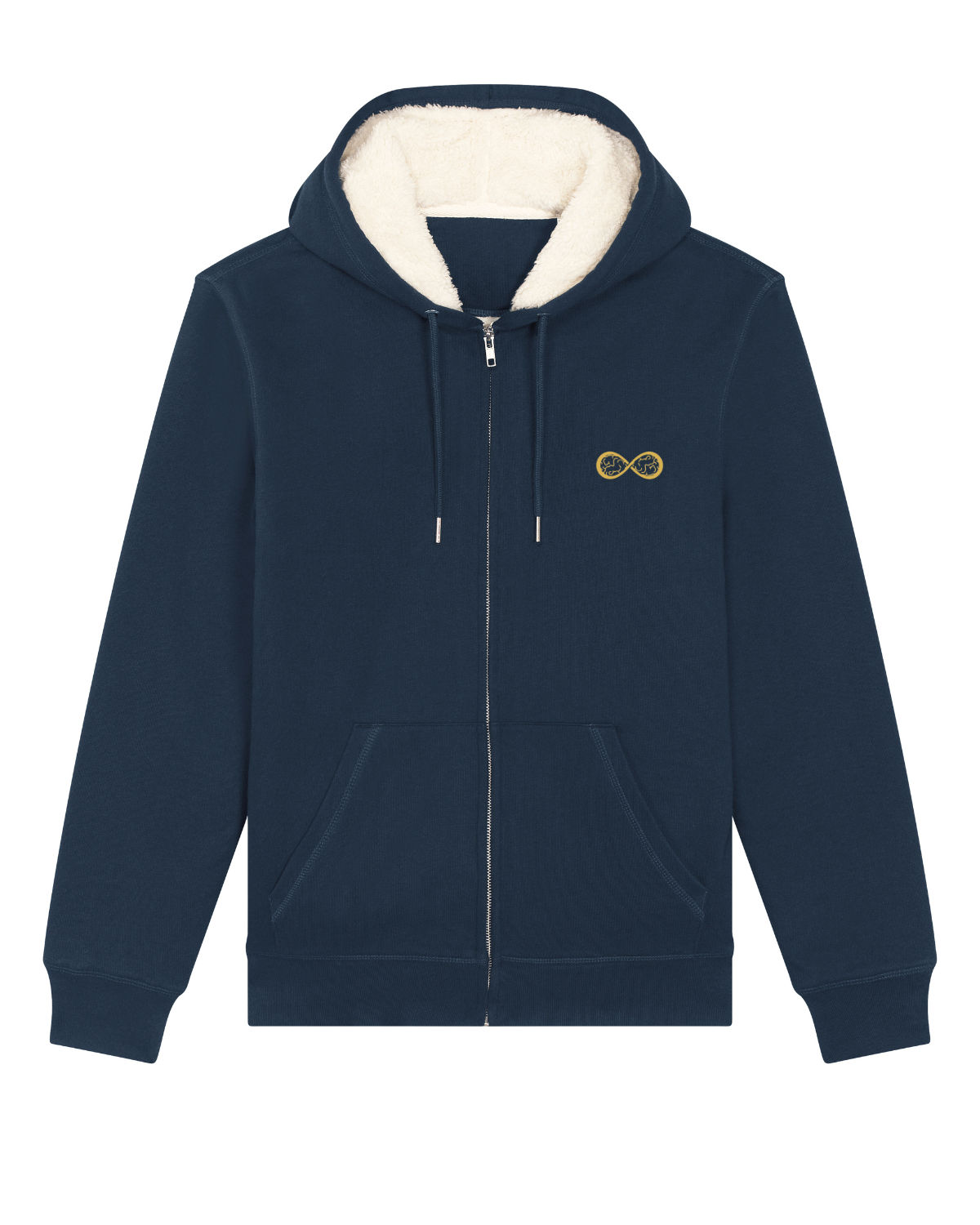 Sweat capuche avec fermeture Hygger Sherpa Bleu marine