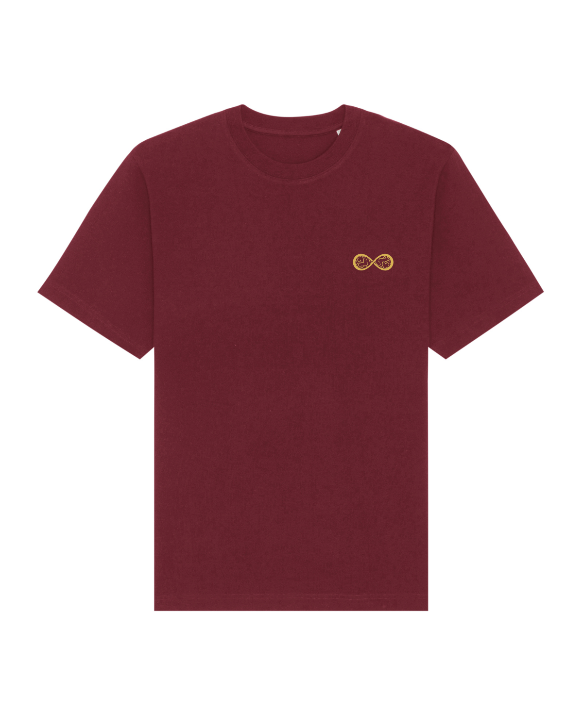 T-shirt unisexe lourd Freestyler Rouge Vin