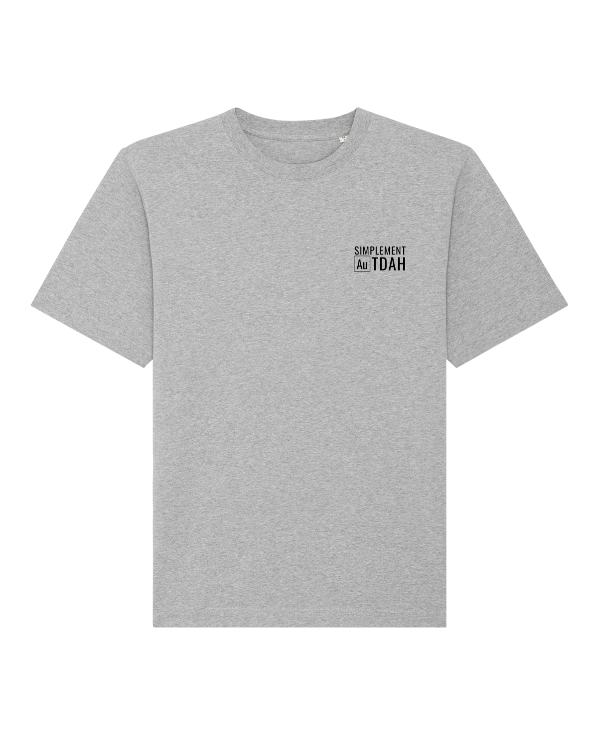T-shirt unisexe lourd Freestyler Gris Chiné Moyen