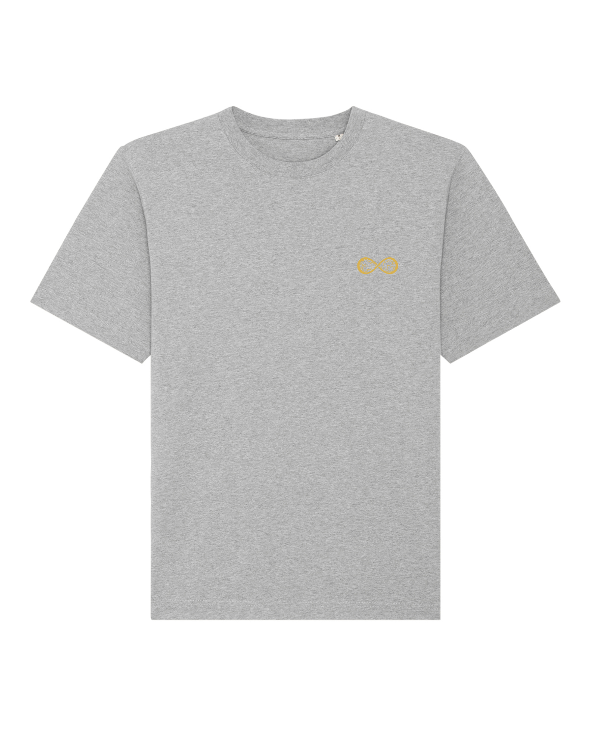 T-shirt unisexe lourd Freestyler Gris Chiné Moyen