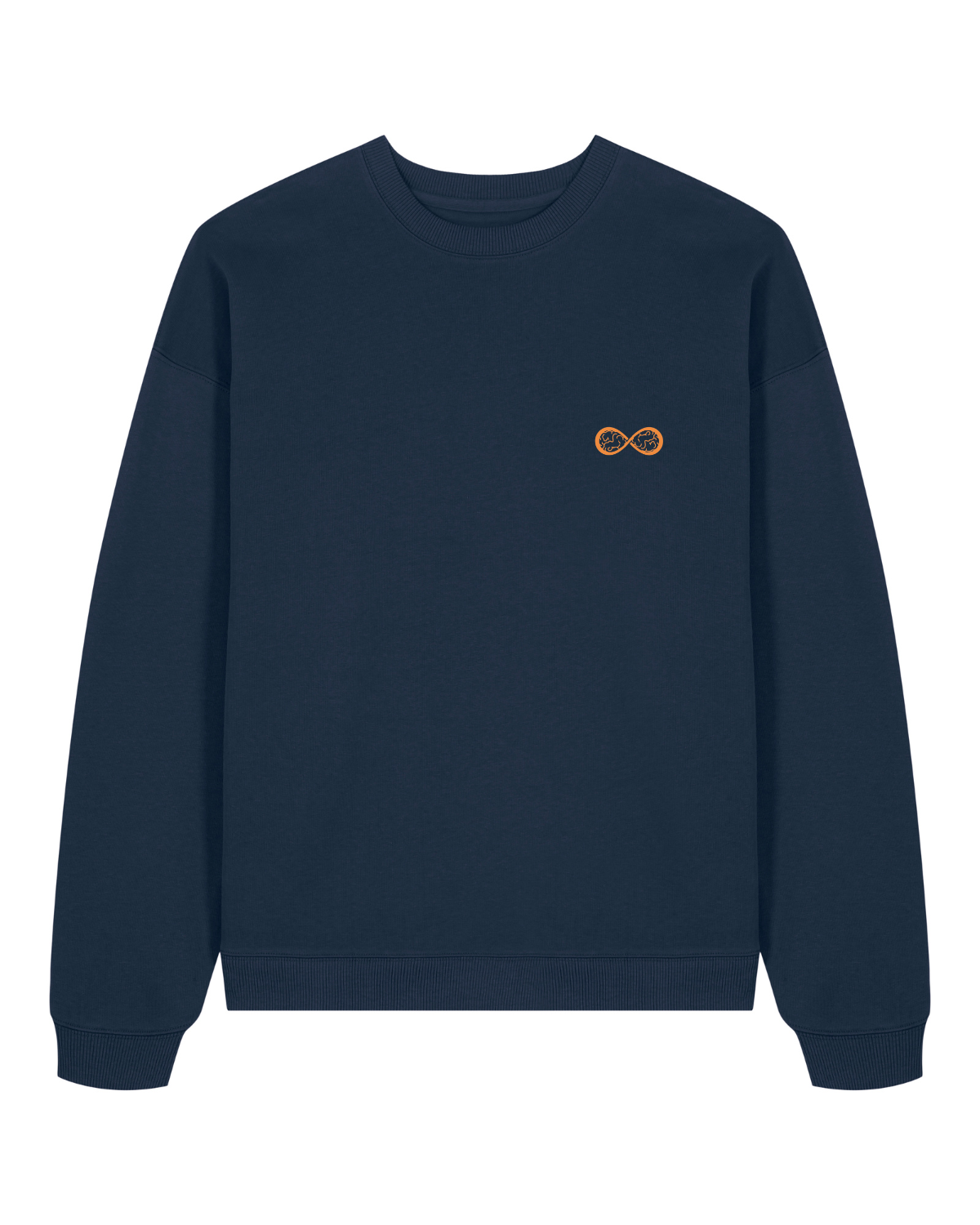 Sweat col rond oversize Radder 2.0 Bleu Marine