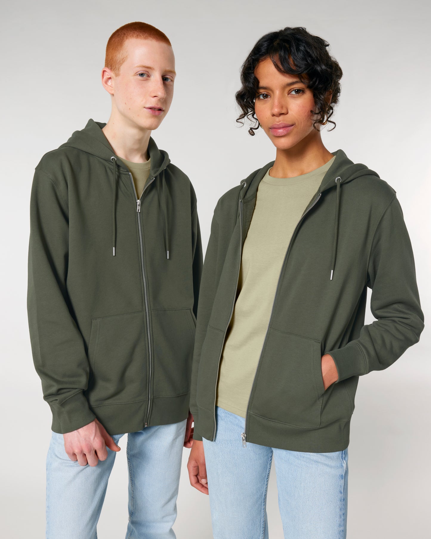 Sweat capuche zippé Cultivator 2.0 Kaki
