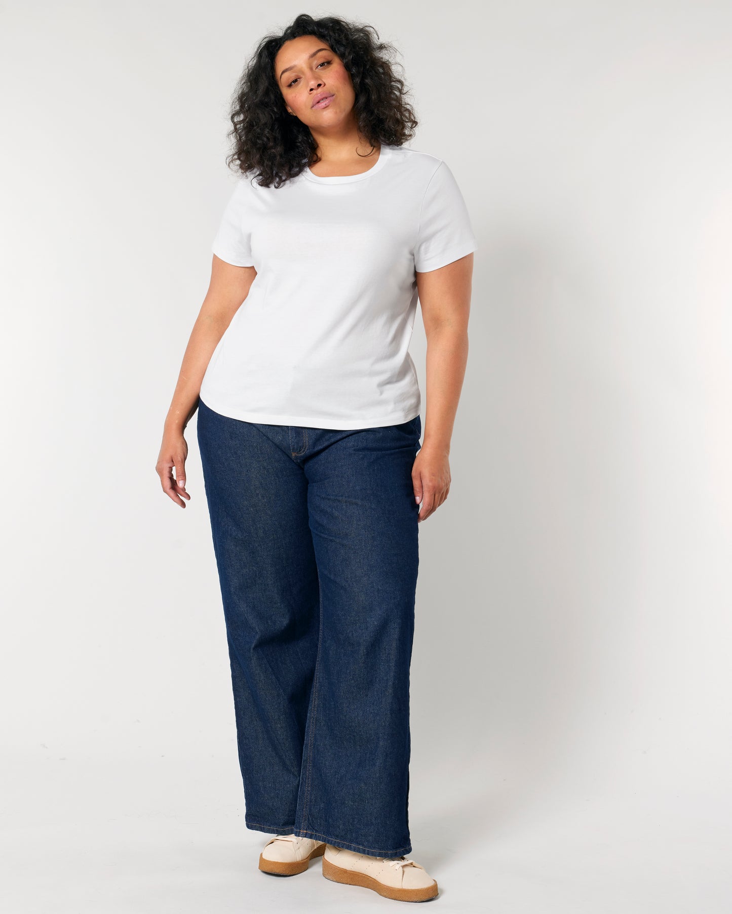 T-shirt femme col rond Stella Muser Blanc