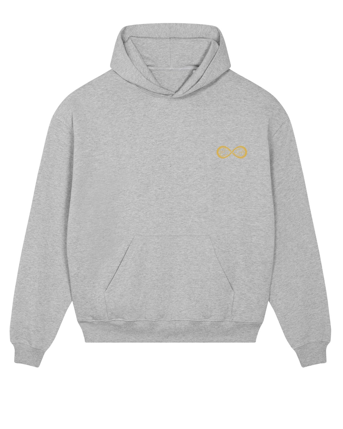 Sweat capuche lourd Cooper Dry Gris chiné