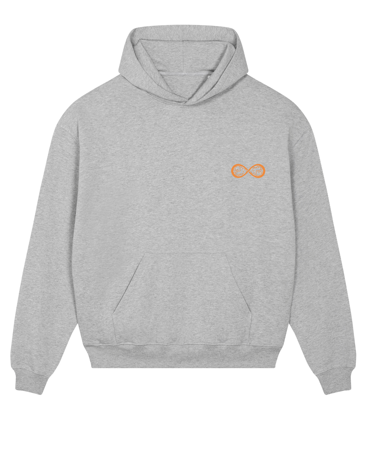 Sweat capuche lourd Cooper Dry Gris chiné