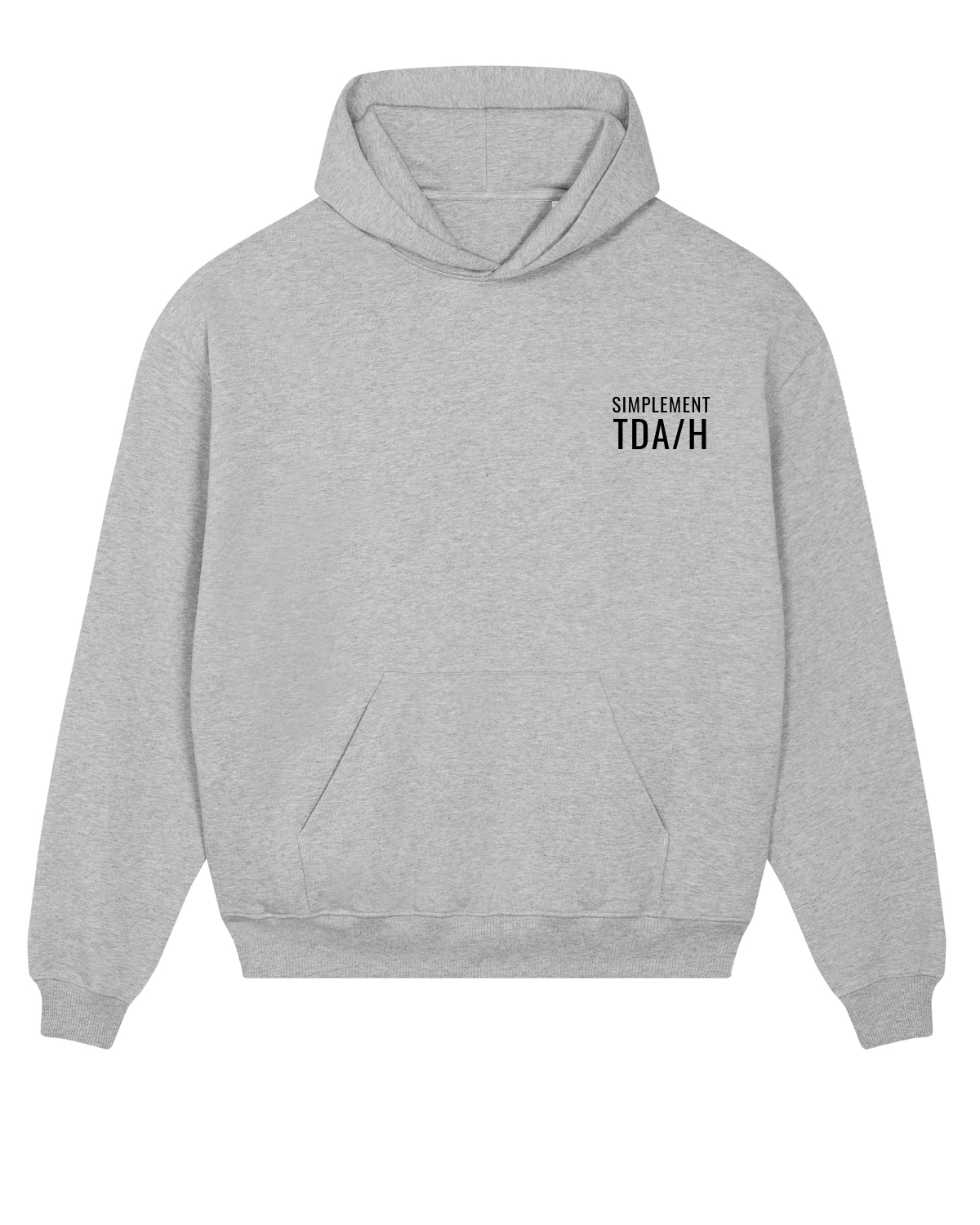 Sweat capuche lourd Cooper Dry Gris chiné