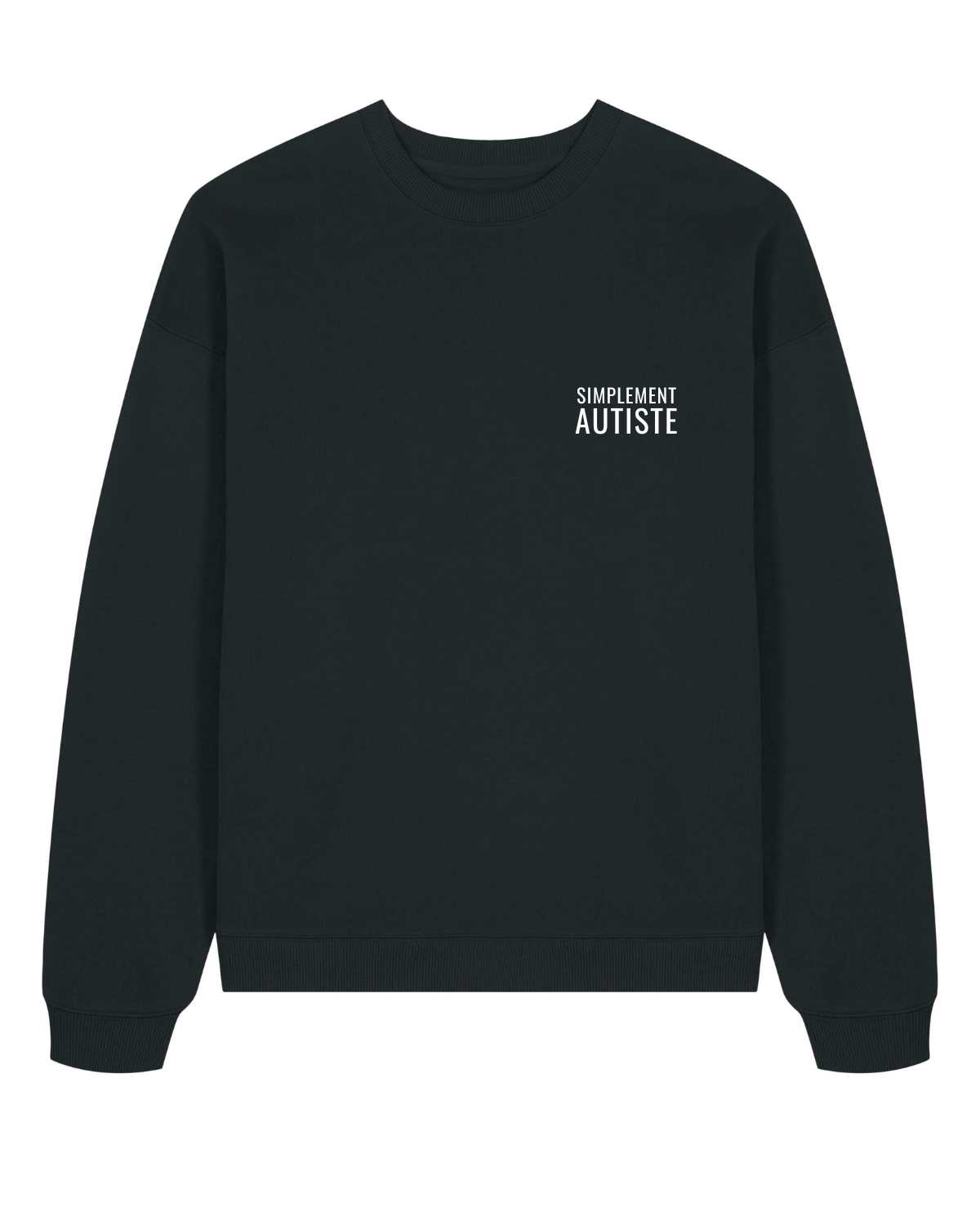 Sweat col rond oversize Radder 2.0 Noir