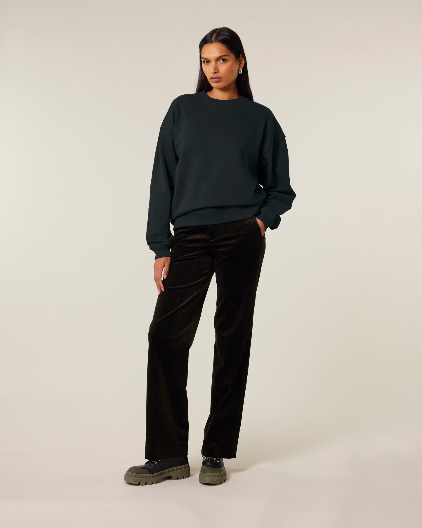 Sweat col rond oversize Radder 2.0 Noir