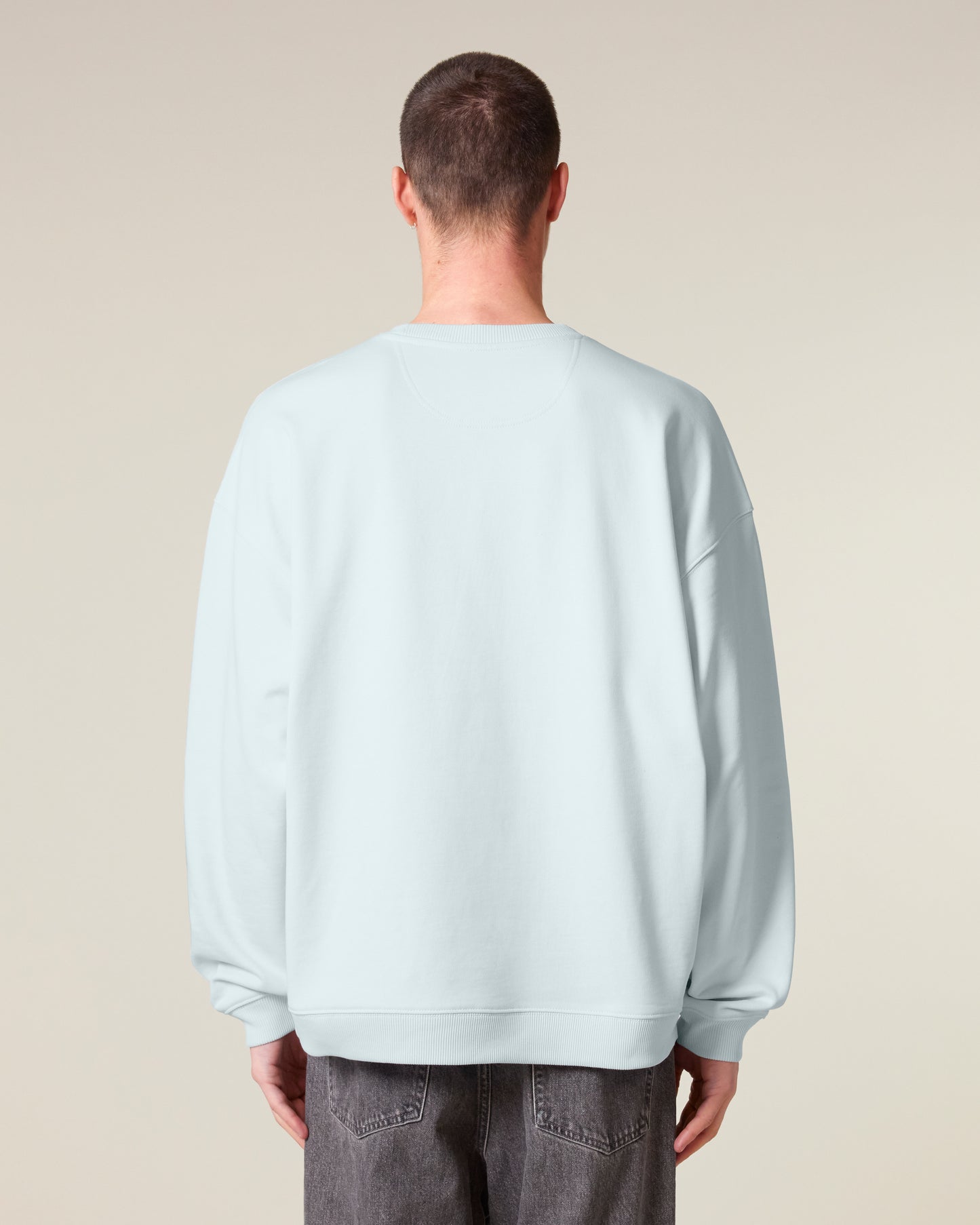 Sweat col rond oversize Radder 2.0 Bleu glace