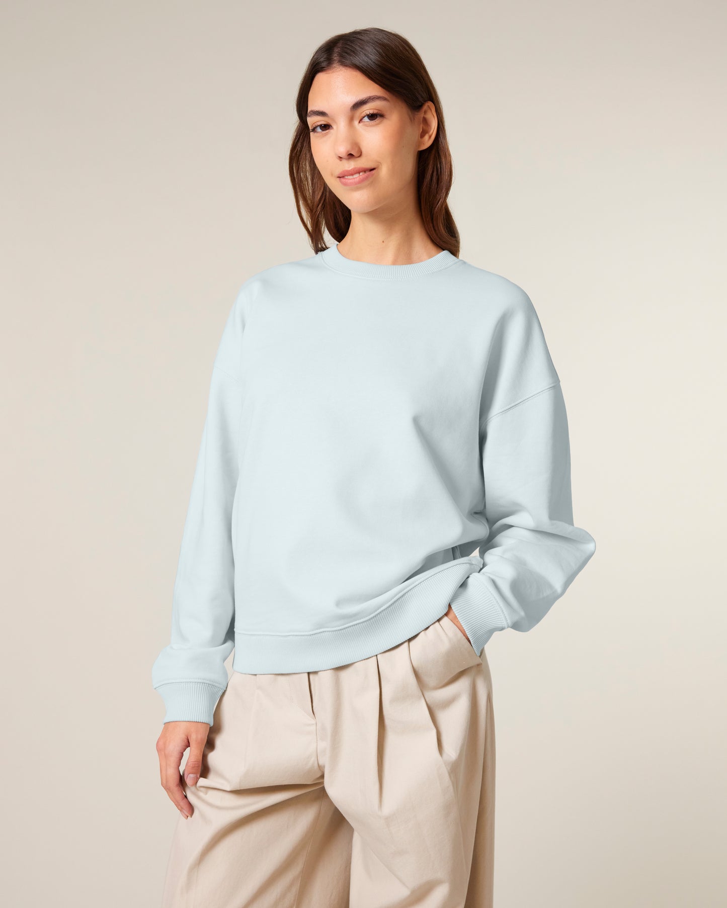 Sweat col rond oversize Radder 2.0 Bleu glace