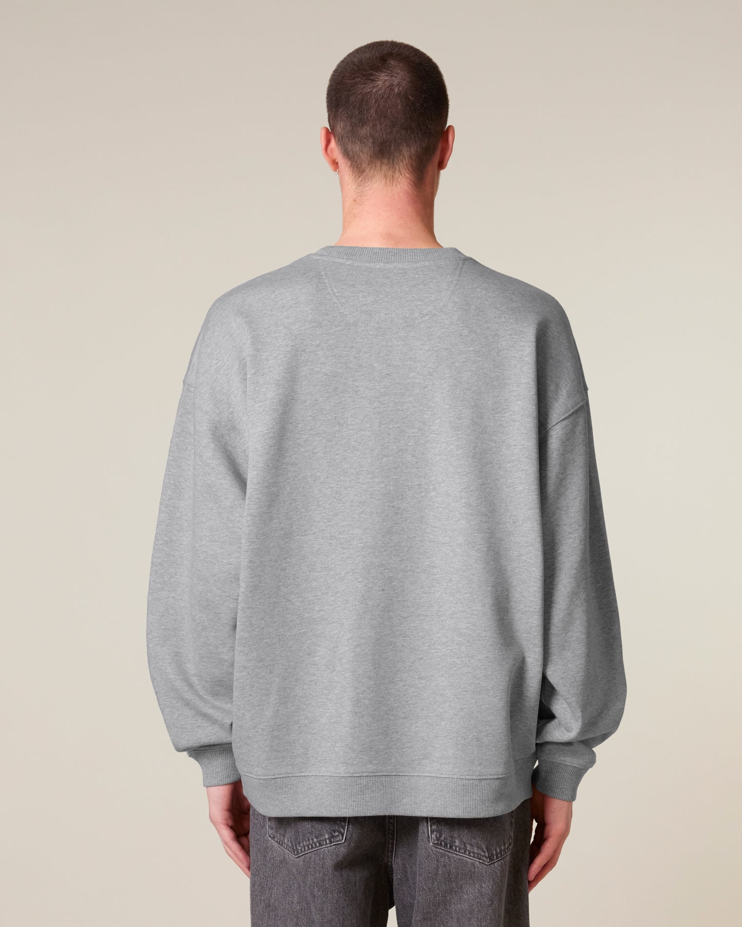 Sweat col rond oversize Radder 2.0 Gris chiné
