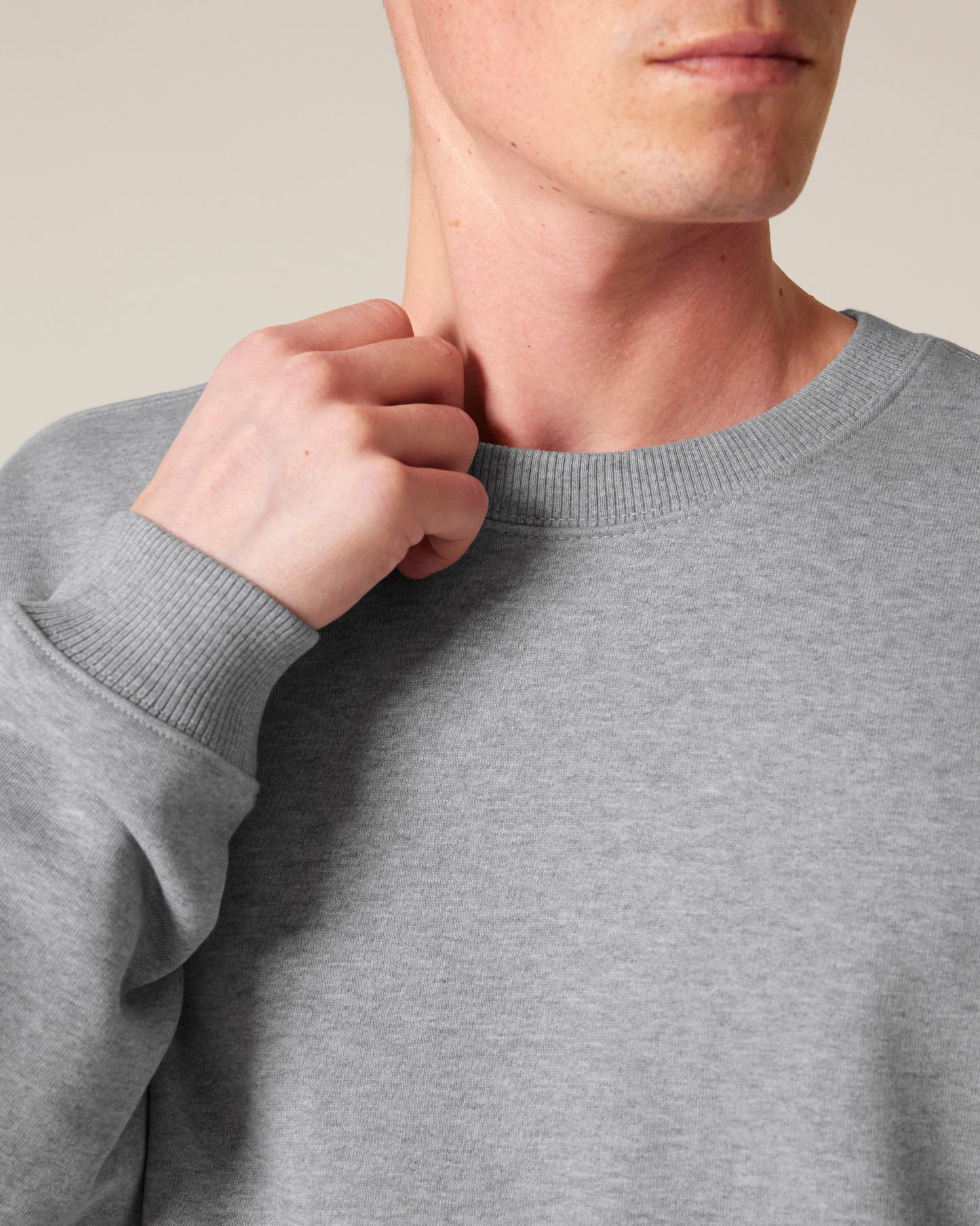 Sweat col rond oversize Radder 2.0 Gris chiné