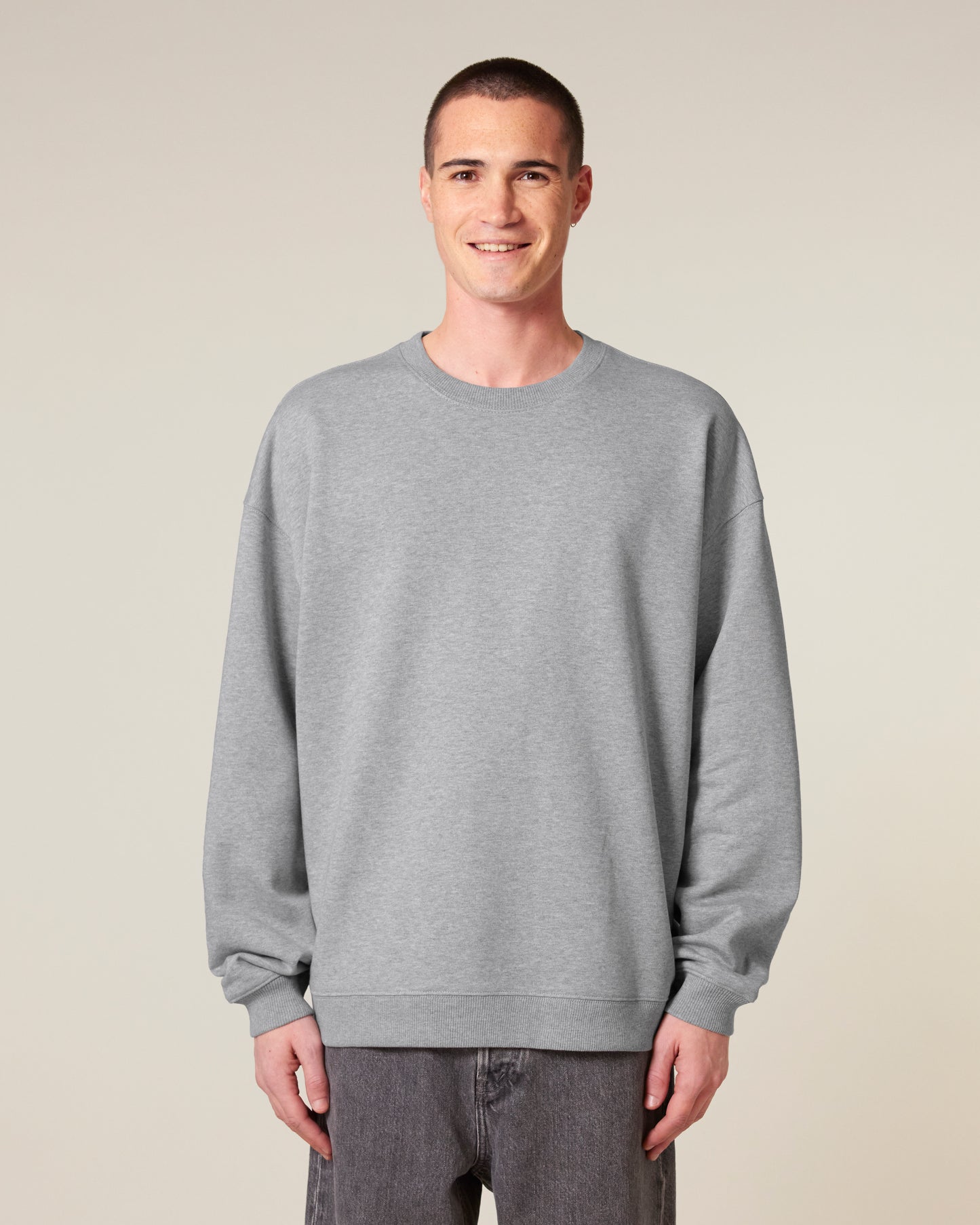 Sweat col rond oversize Radder 2.0 Gris chiné