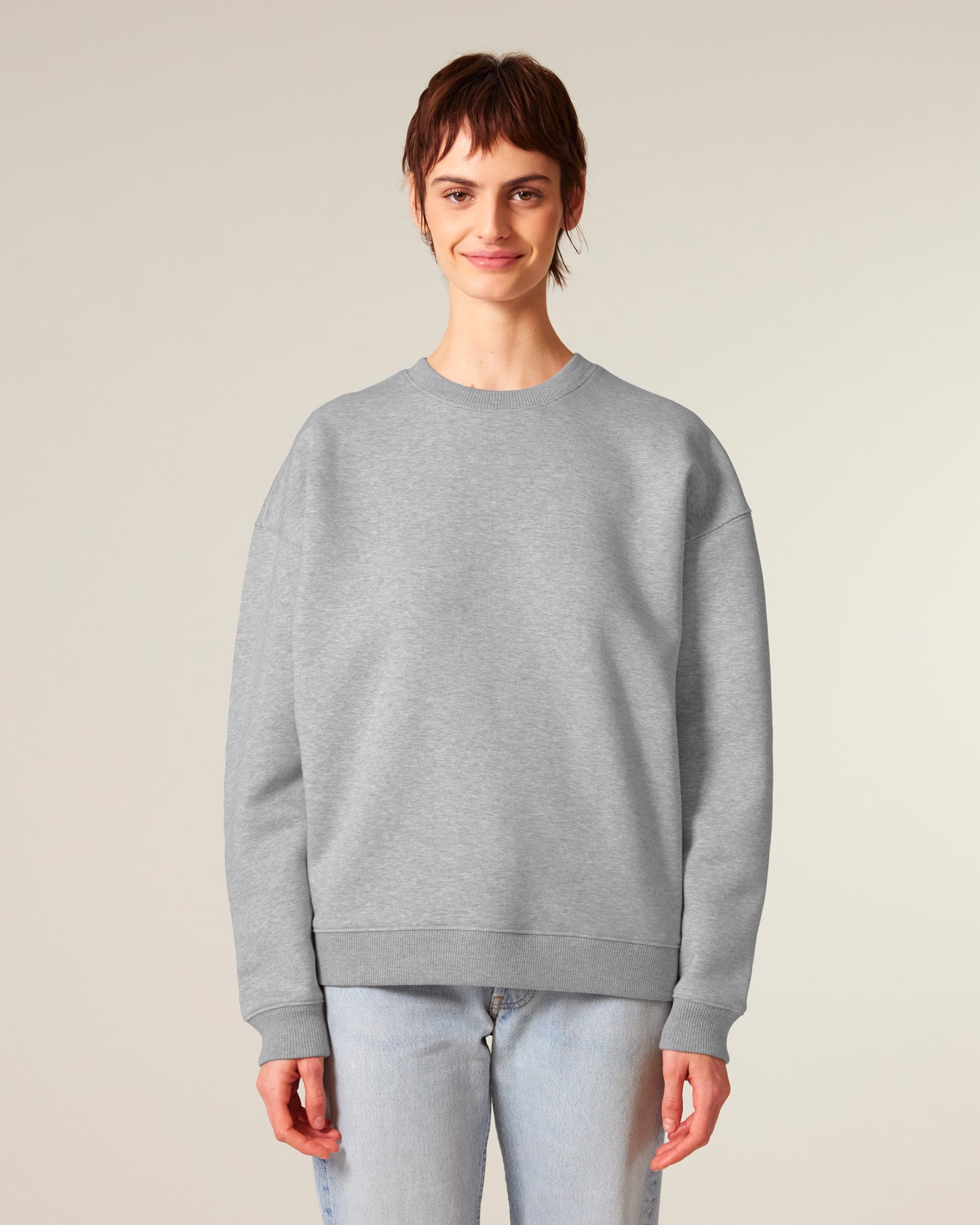 Sweat col rond oversize Radder 2.0 Gris chiné