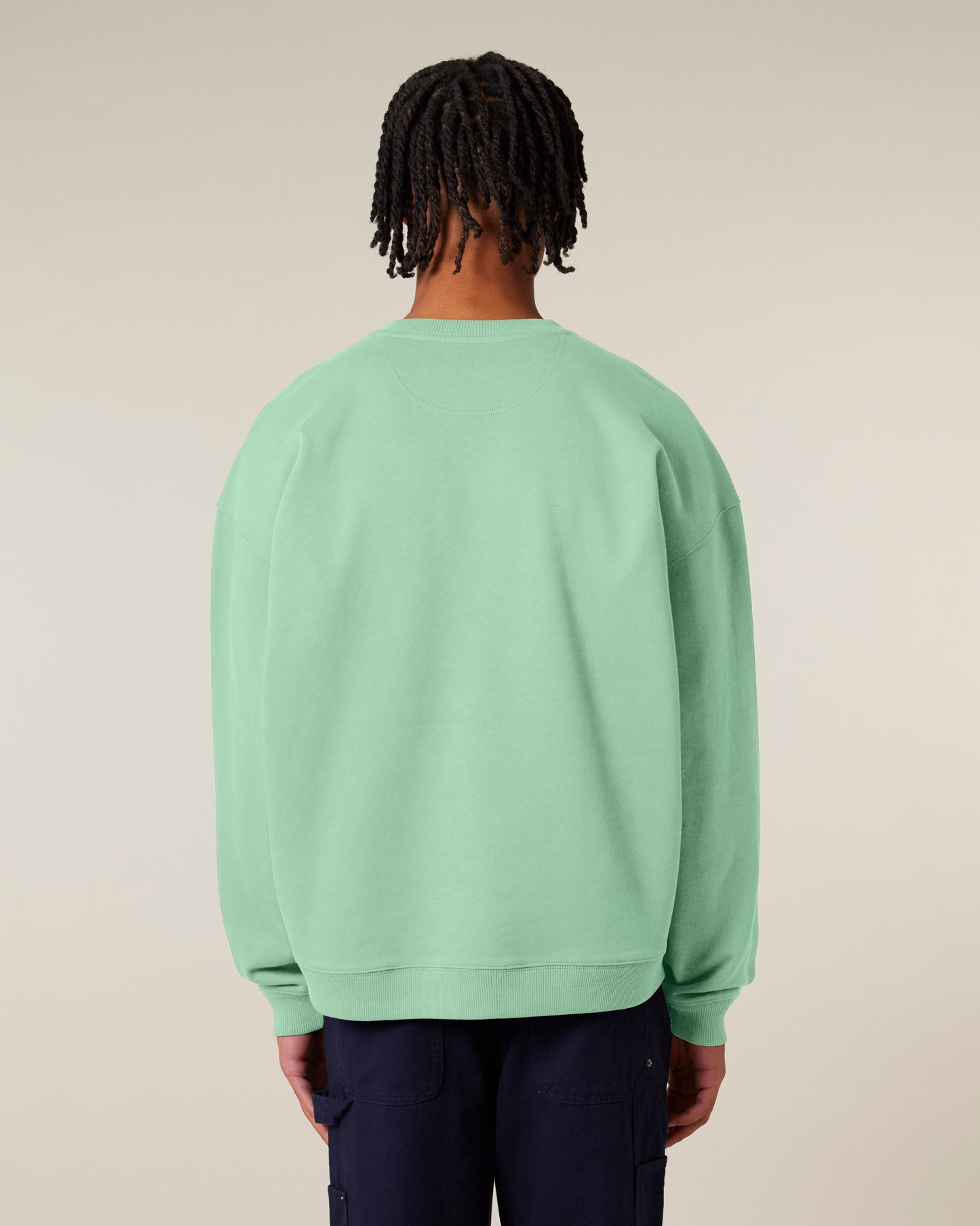 Sweat col rond oversize Radder 2.0 Vert jade