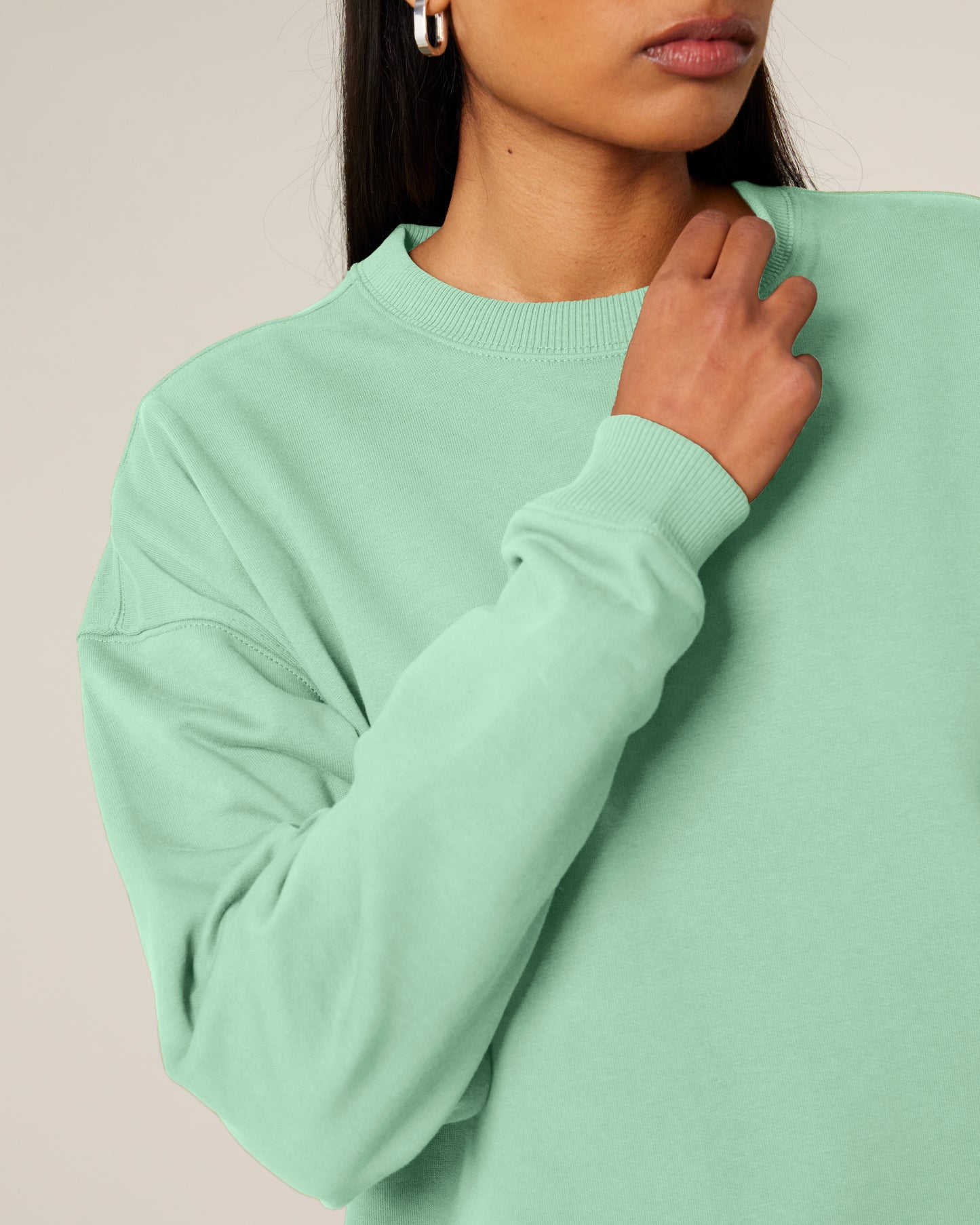 Sweat col rond oversize Radder 2.0 Vert jade