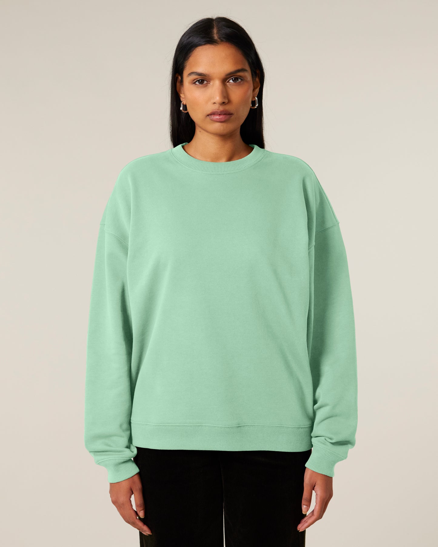 Sweat col rond oversize Radder 2.0 Vert jade