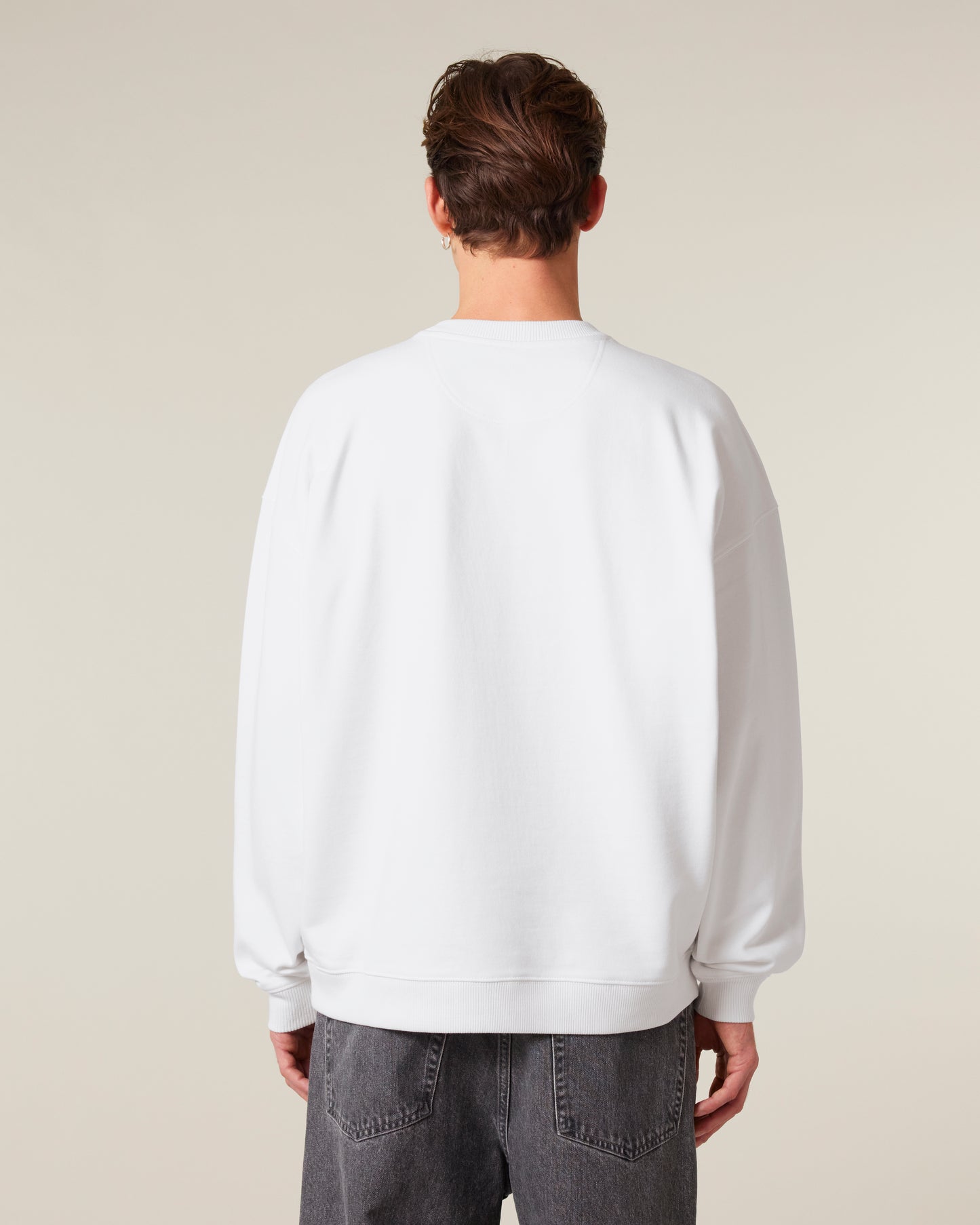 Sweat col rond oversize Radder 2.0 Blanc