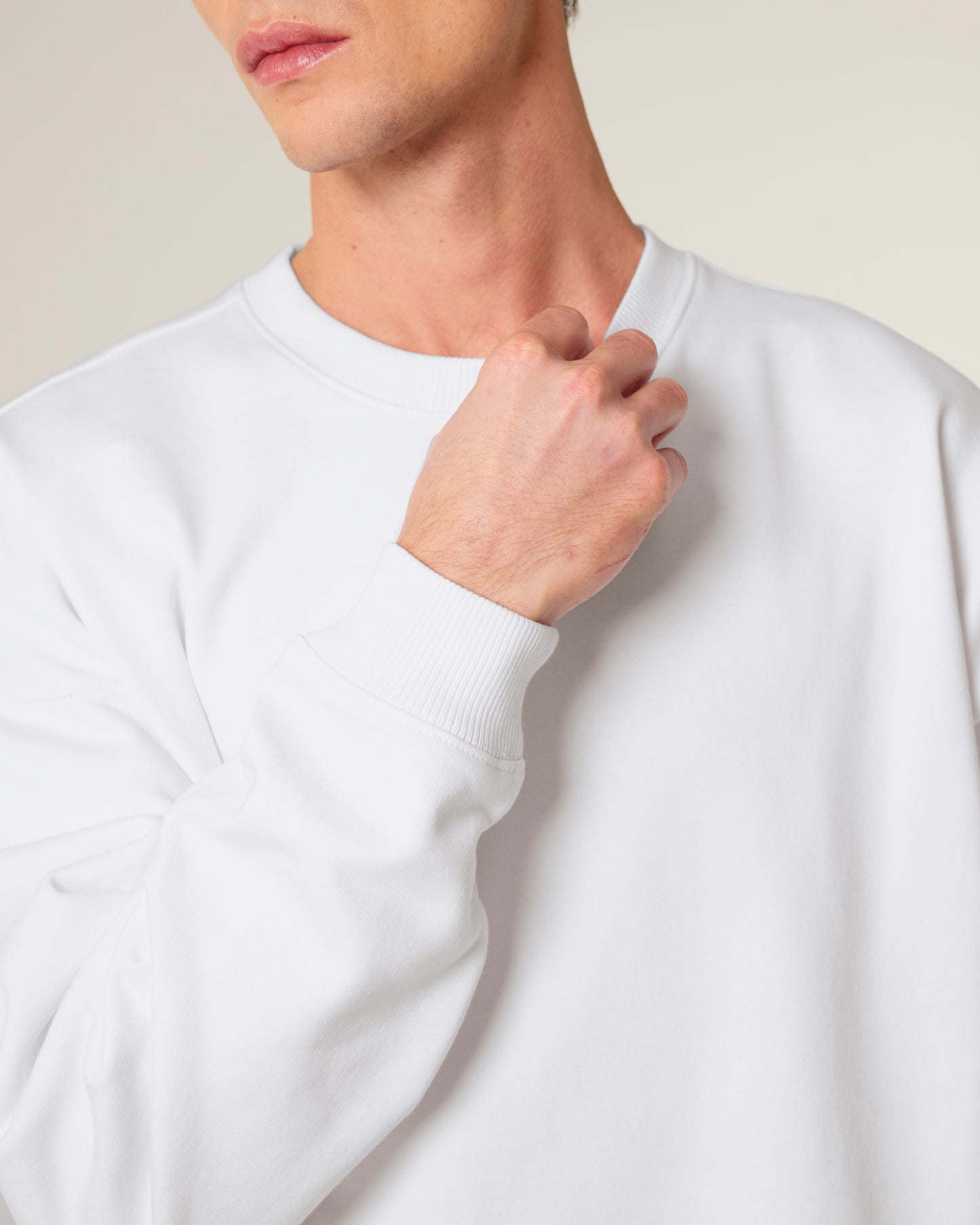 Sweat col rond oversize Radder 2.0 Blanc