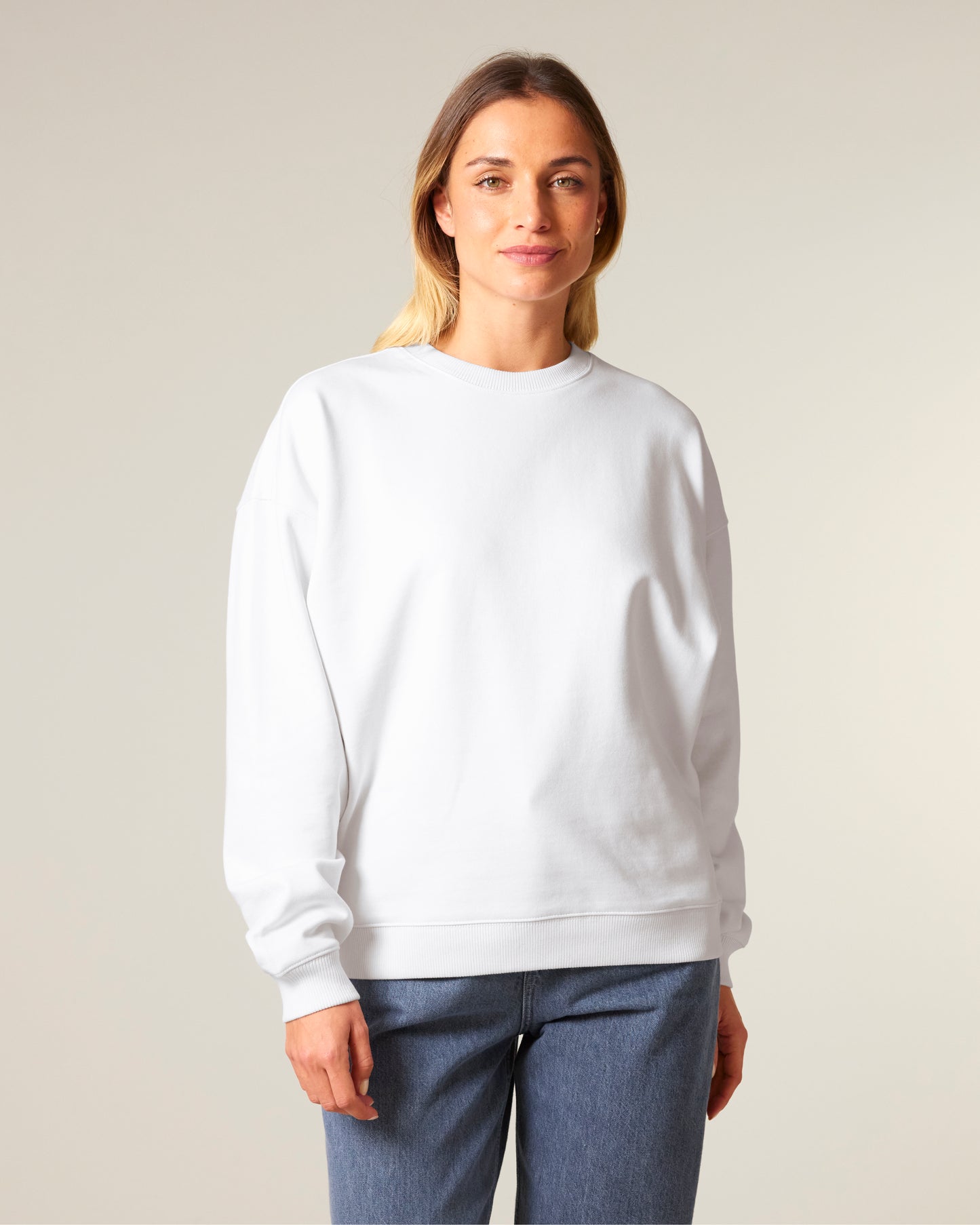 Sweat col rond oversize Radder 2.0 Blanc