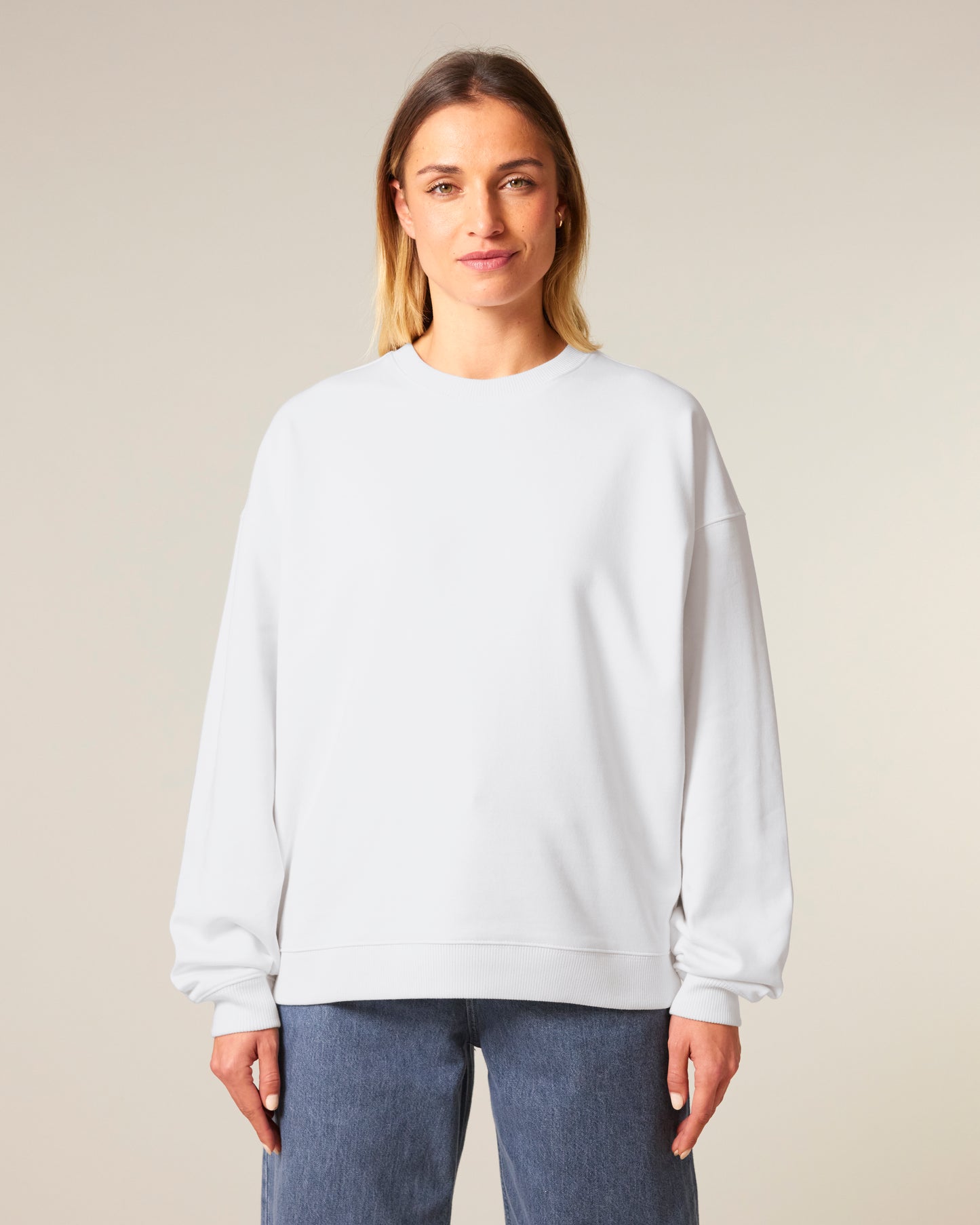 Sweat col rond oversize Radder 2.0 Blanc