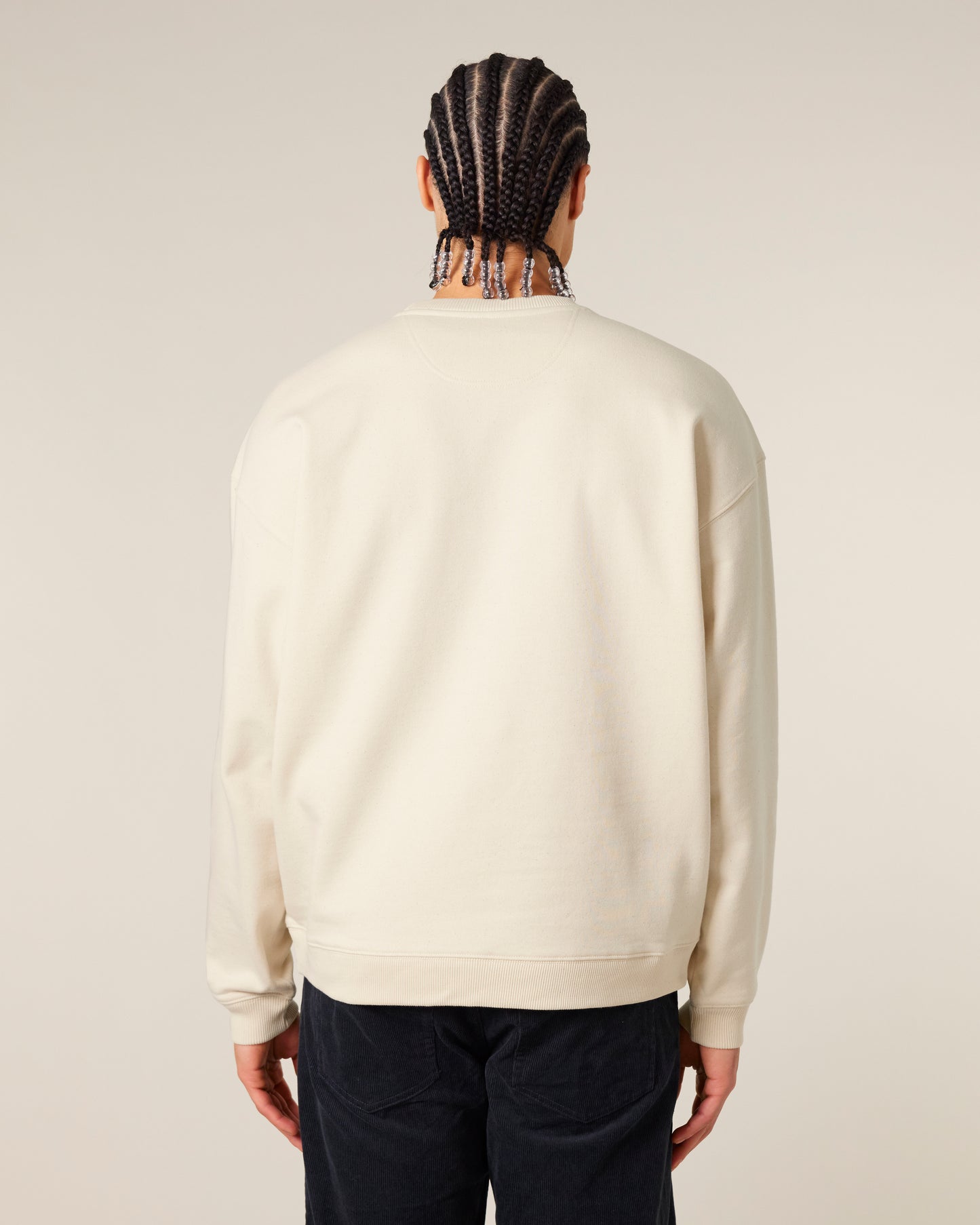Sweat col rond oversize Radder 2.0 blanc Naturel