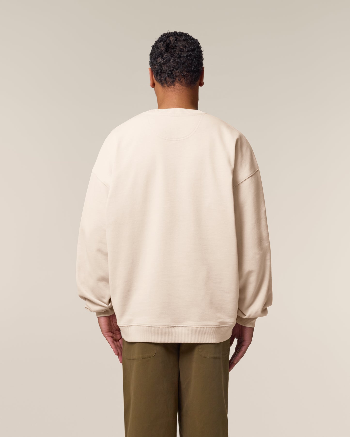 Sweat col rond oversize Radder 2.0 Crème