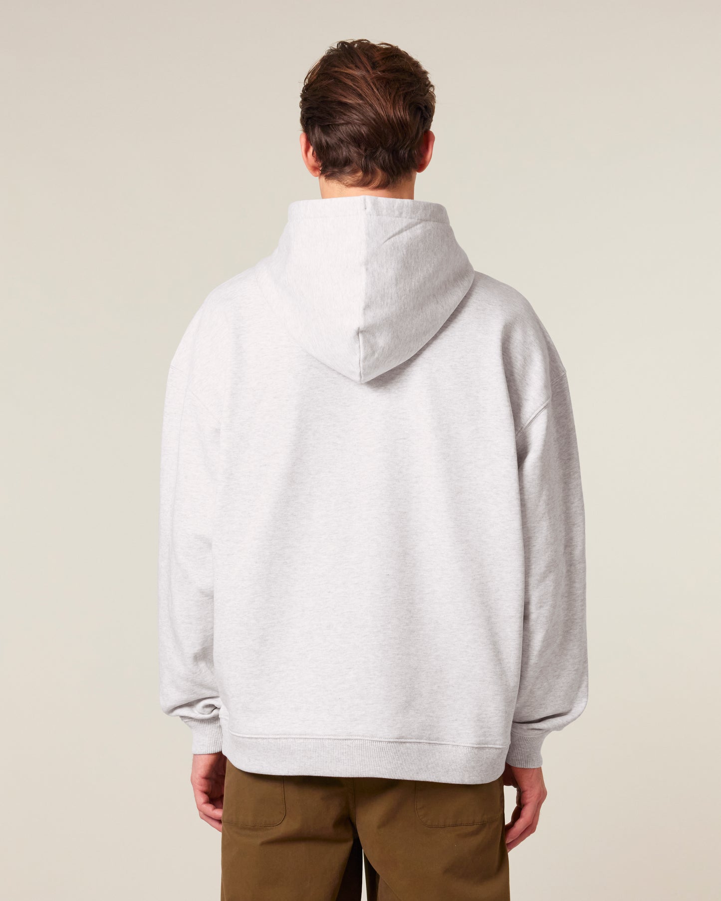 Sweat capuche oversize Slammer 2.0 Gris chiné clair