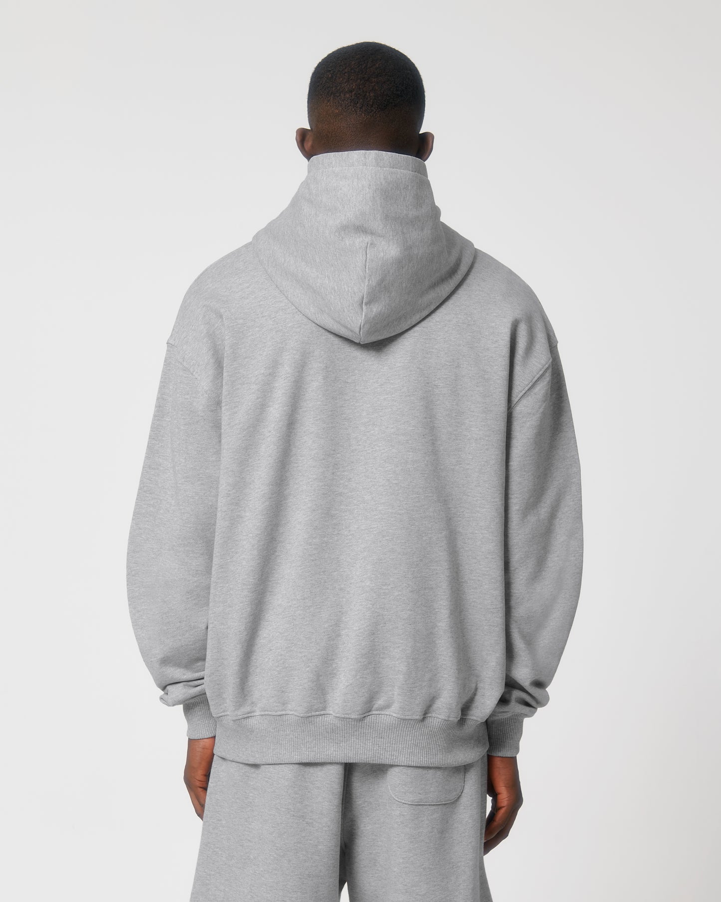 Sweat capuche lourd Cooper Dry Gris chiné