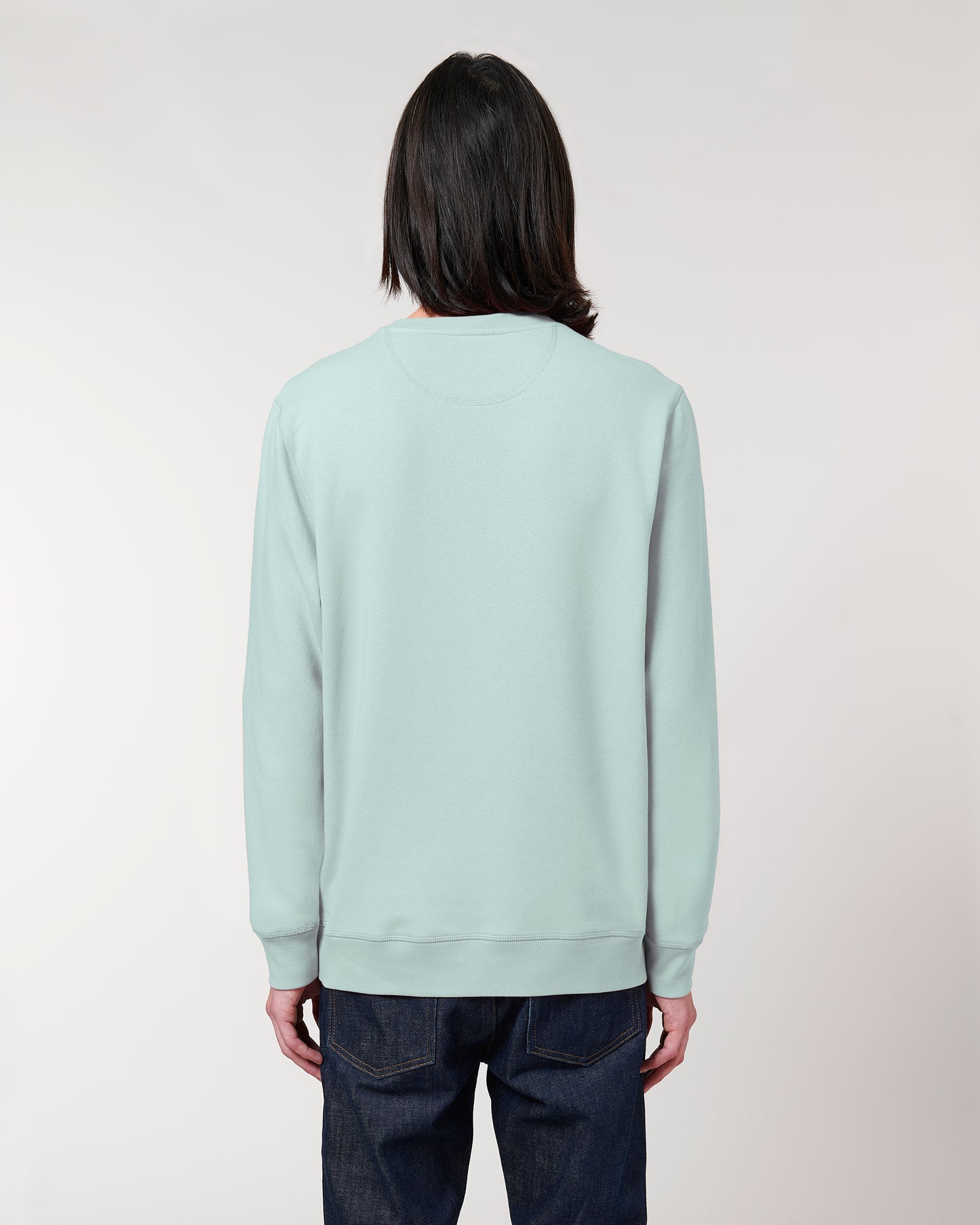 Sweat col rond Roller Bleu caraïbes
