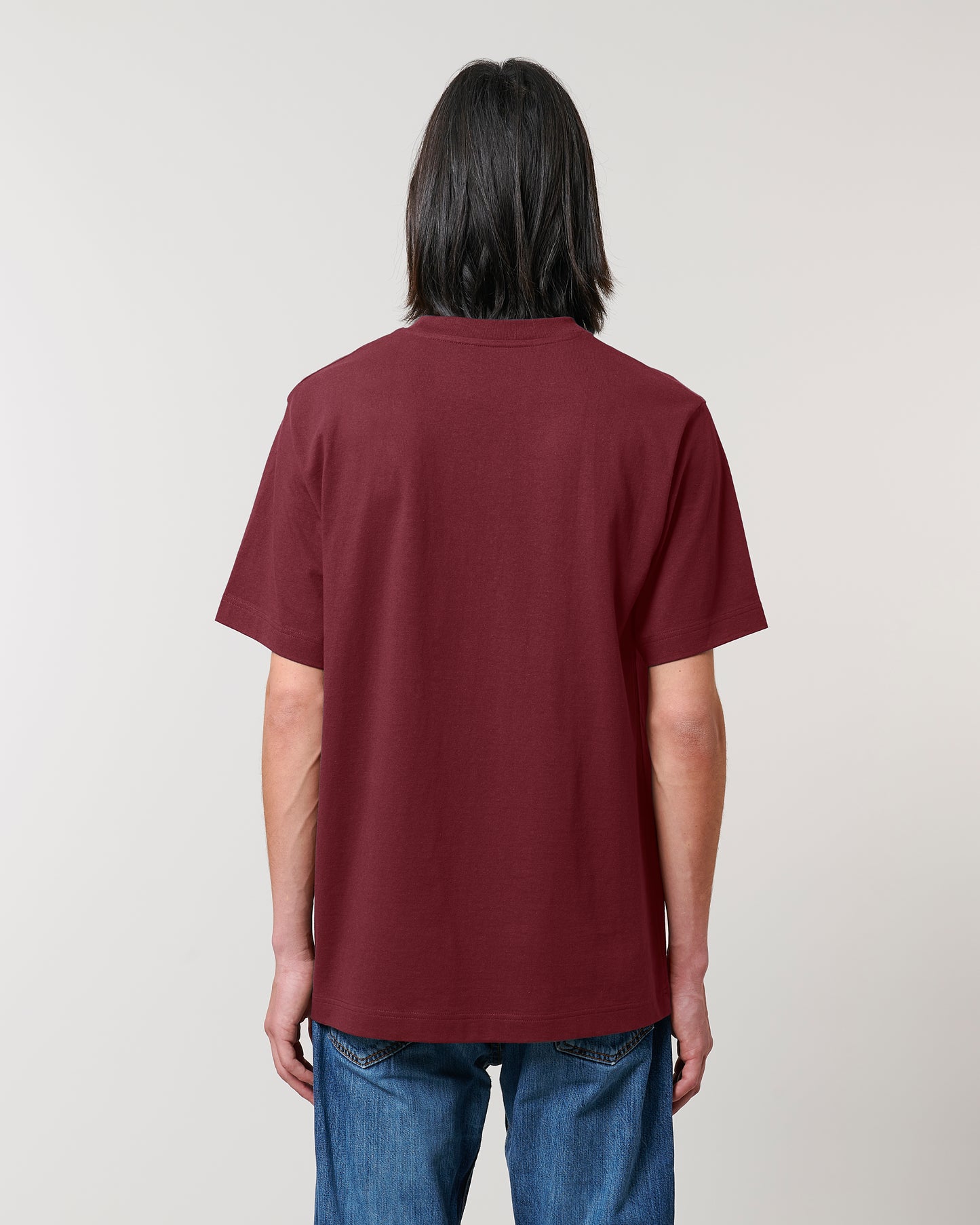 T-shirt unisexe lourd Freestyler Rouge Vin