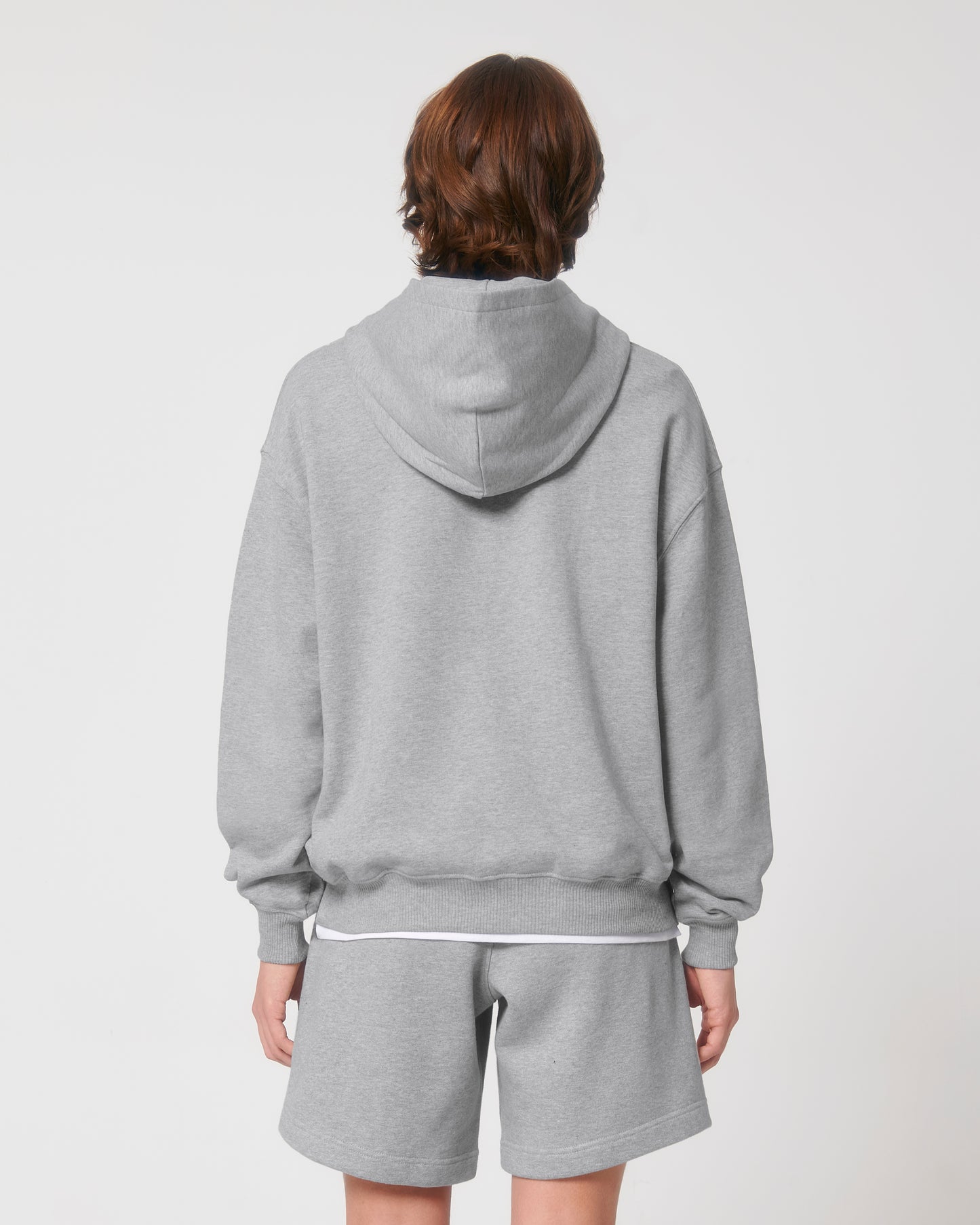 Sweat capuche lourd Cooper Dry Gris chiné