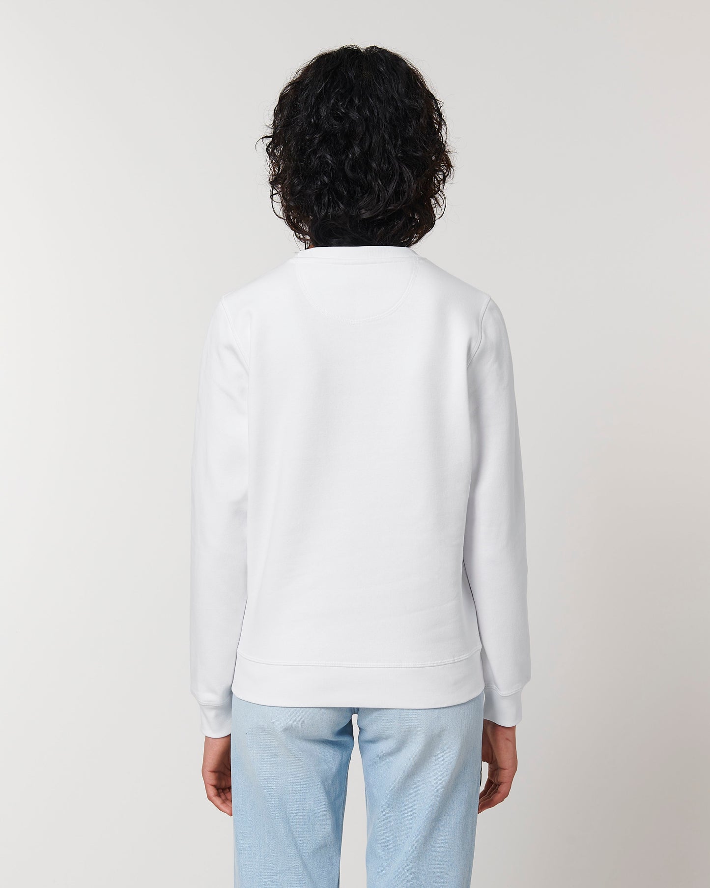 Sweat col rond Roller Blanc