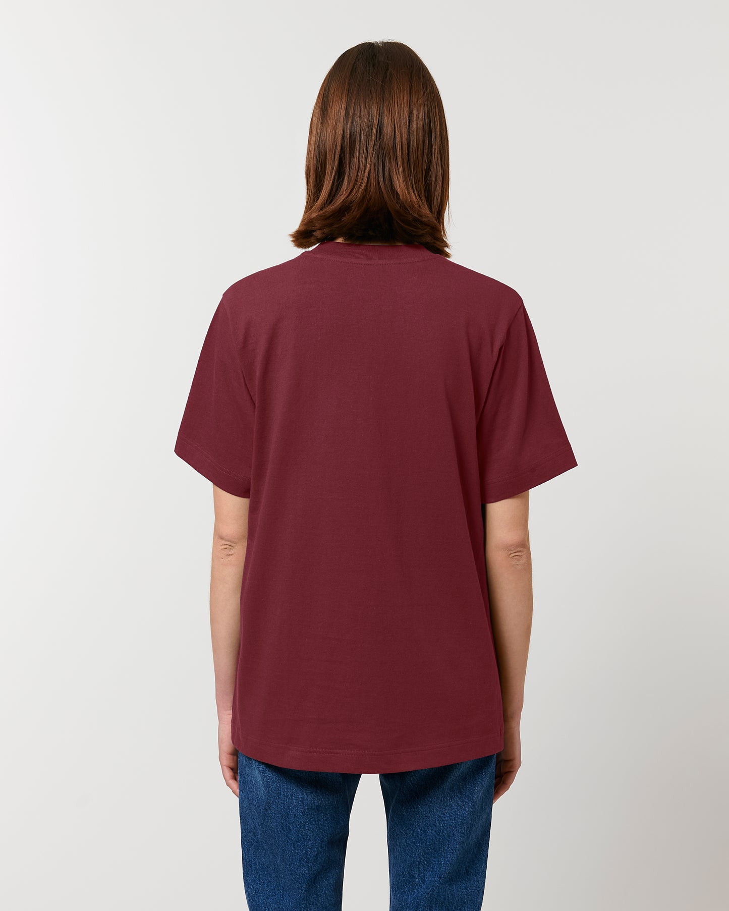 T-shirt unisexe lourd Freestyler Rouge Vin