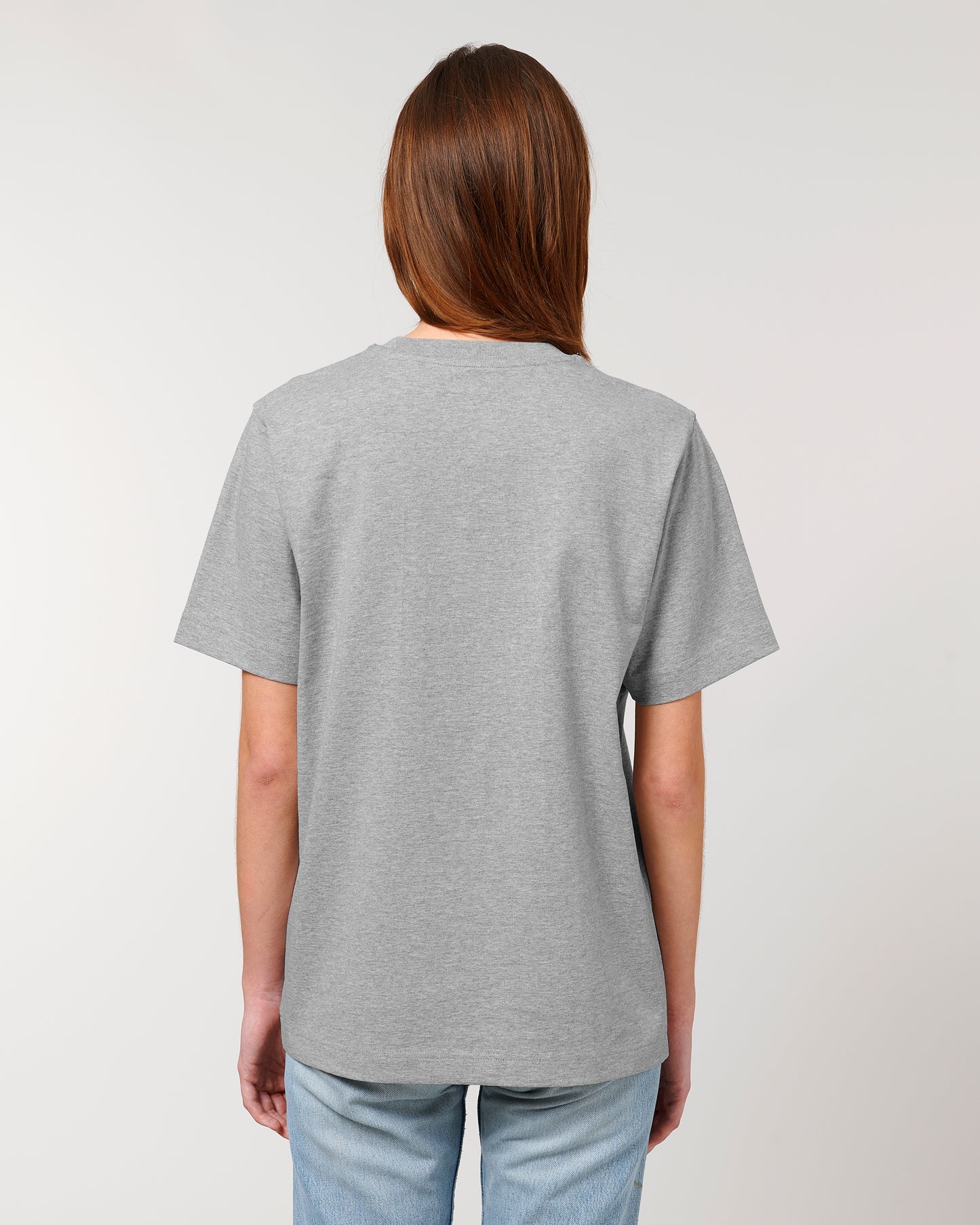 T-shirt unisexe lourd Freestyler Gris Chiné Moyen