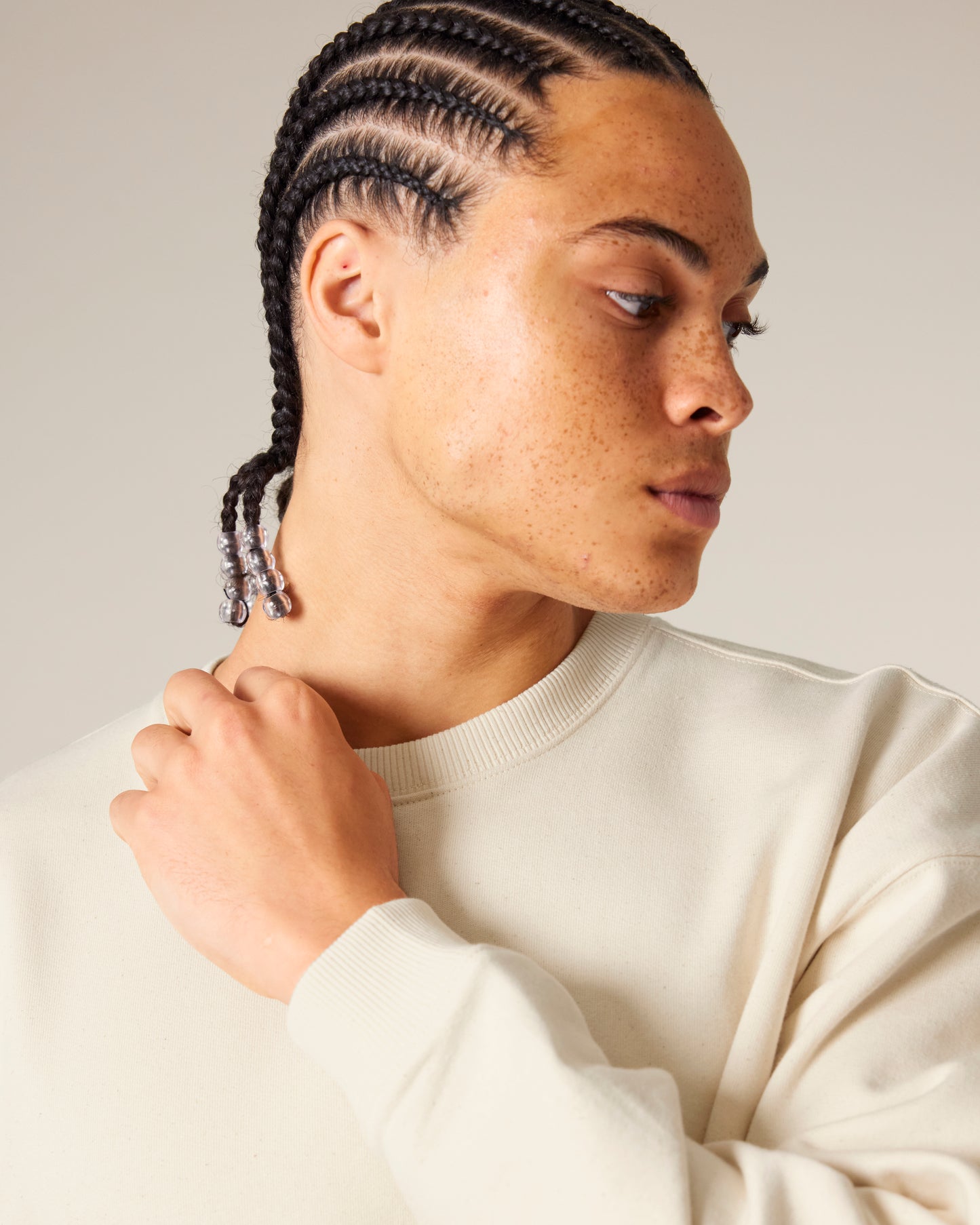 Sweat col rond oversize Radder 2.0 blanc Naturel