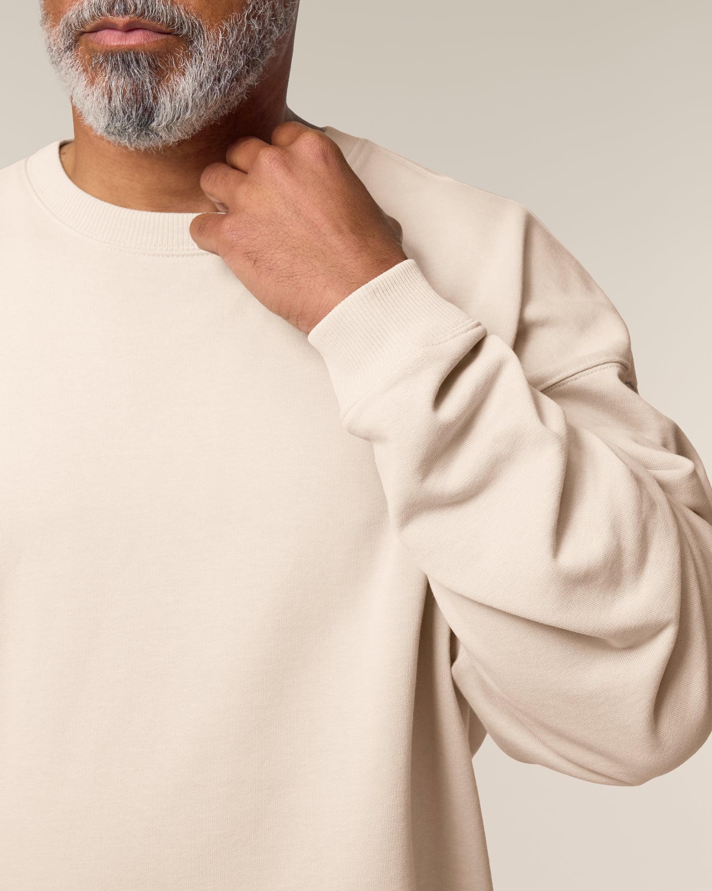 Sweat col rond oversize Radder 2.0 Crème