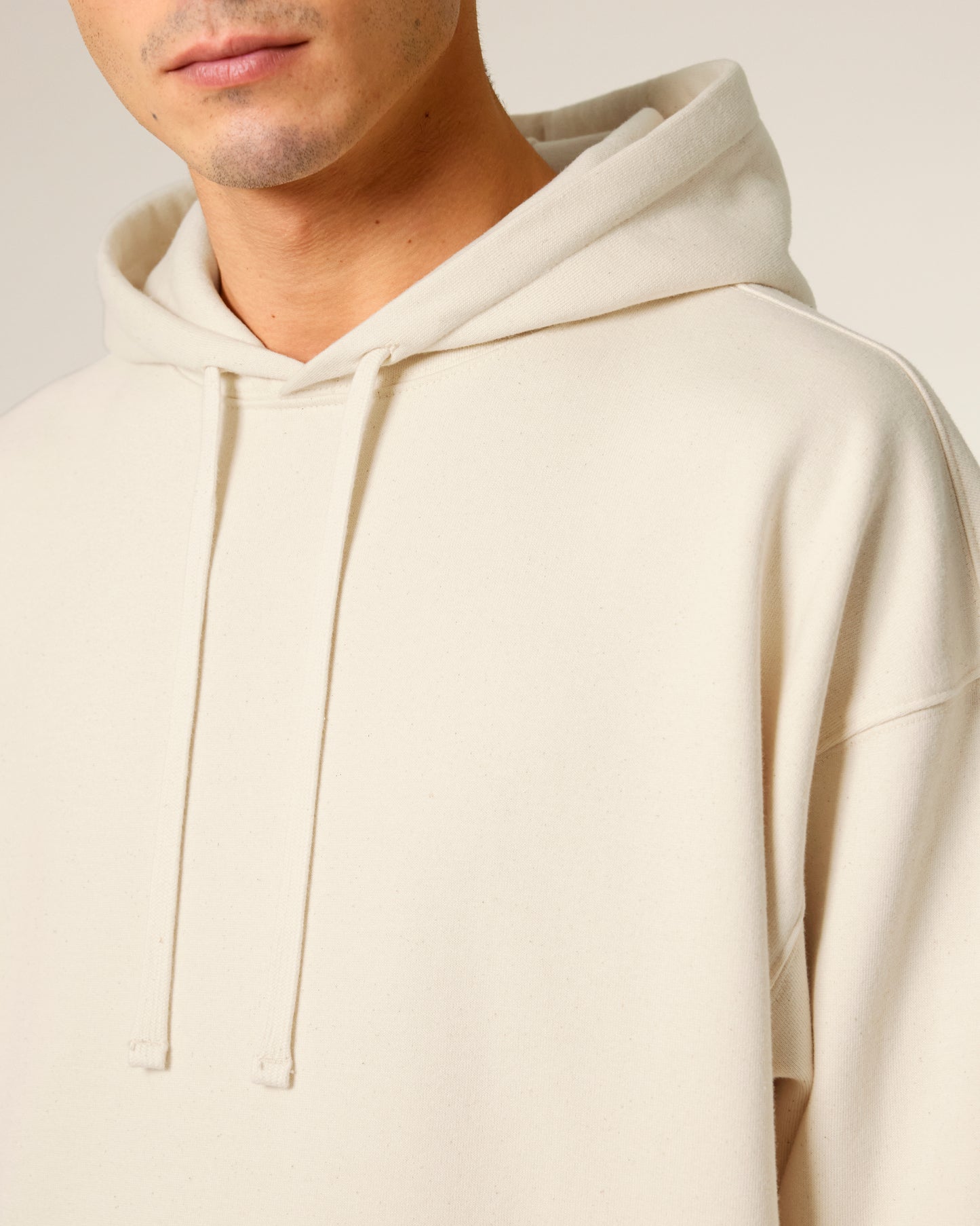 Sweat capuche oversize Slammer 2.0 Blanc naturel