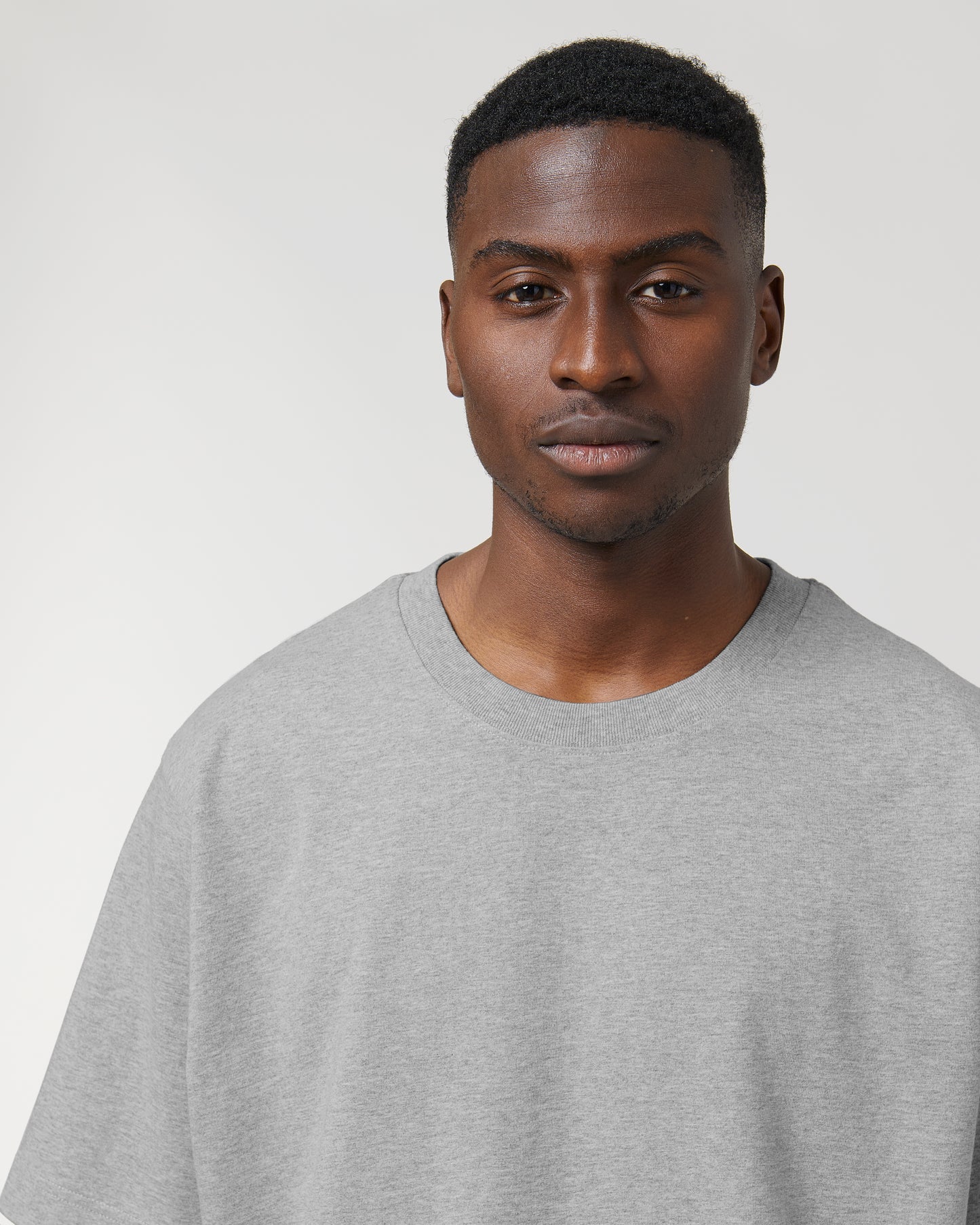 T-shirt unisexe lourd Freestyler Gris Chiné Moyen