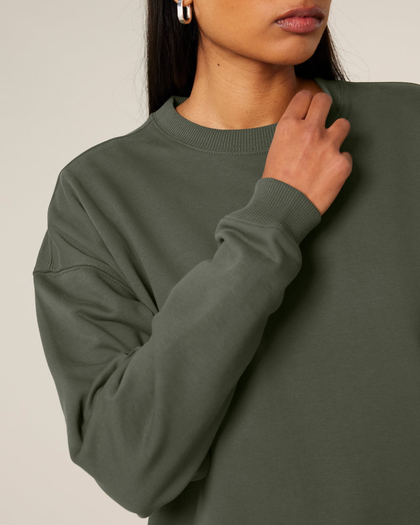 Sweat col rond oversize Radder 2.0 Kaki