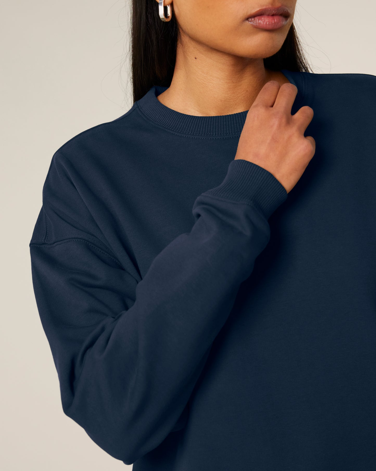 Sweat col rond oversize Radder 2.0 Bleu Marine