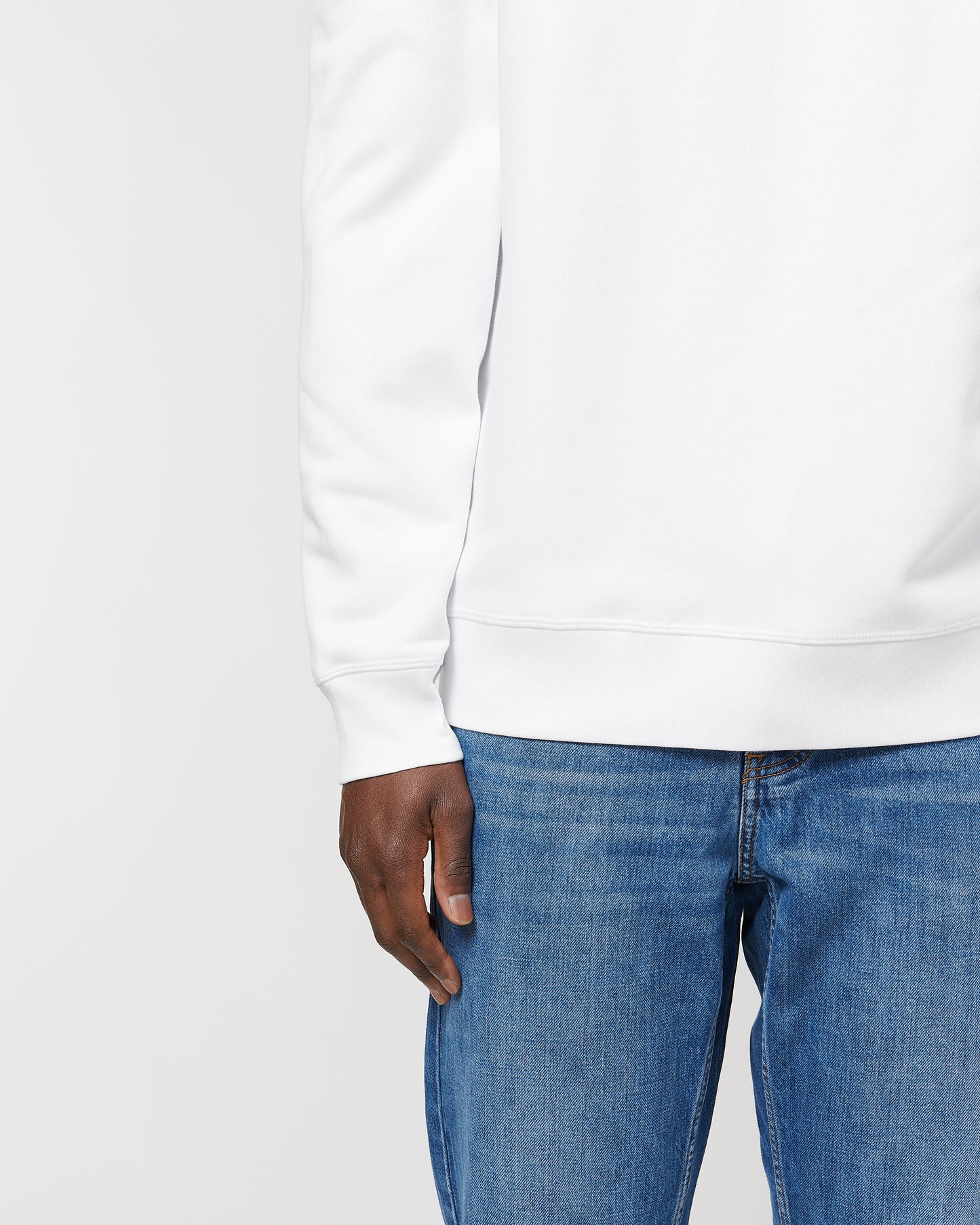 Sweat col rond Roller Blanc