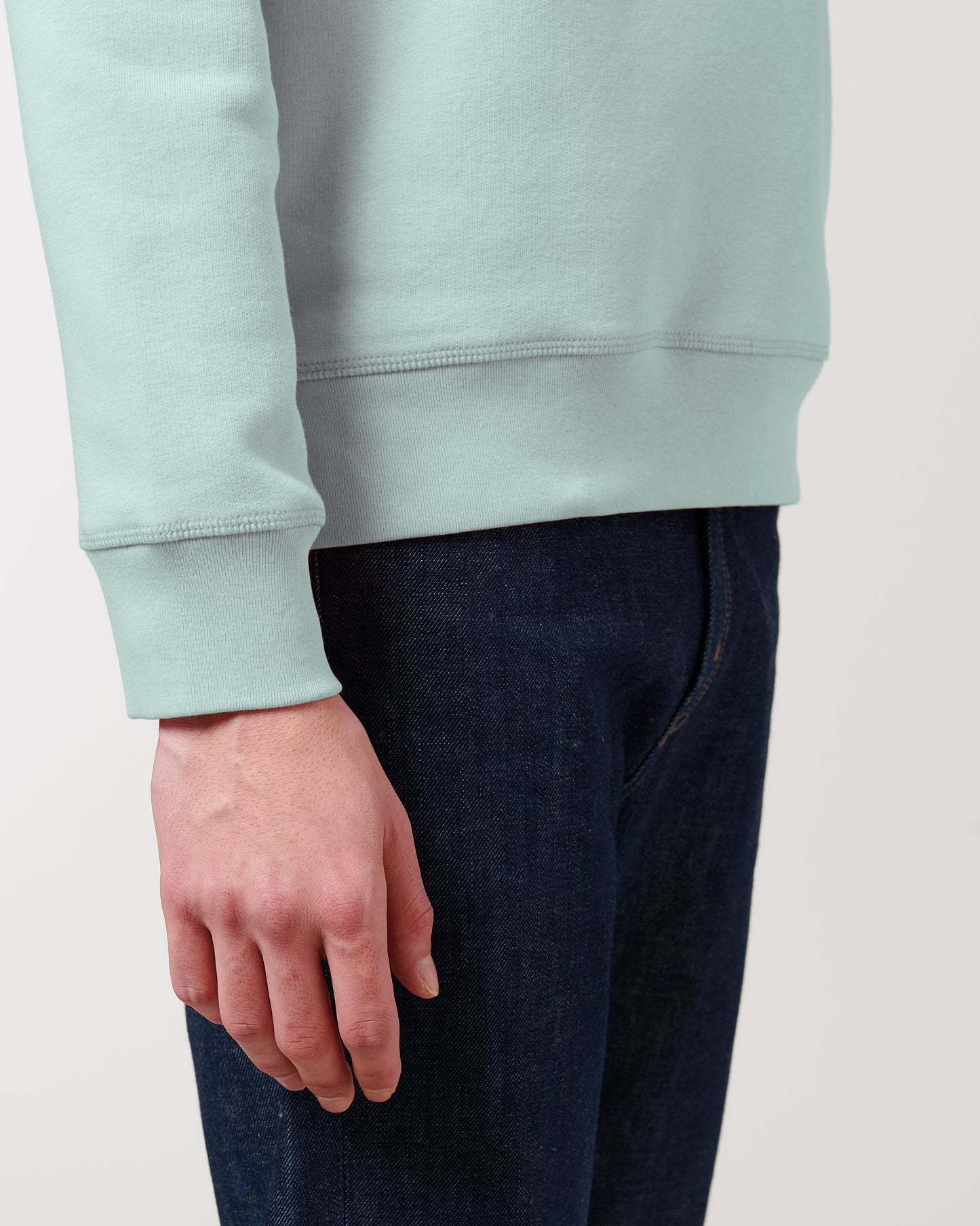 Sweat col rond Roller Bleu caraïbes