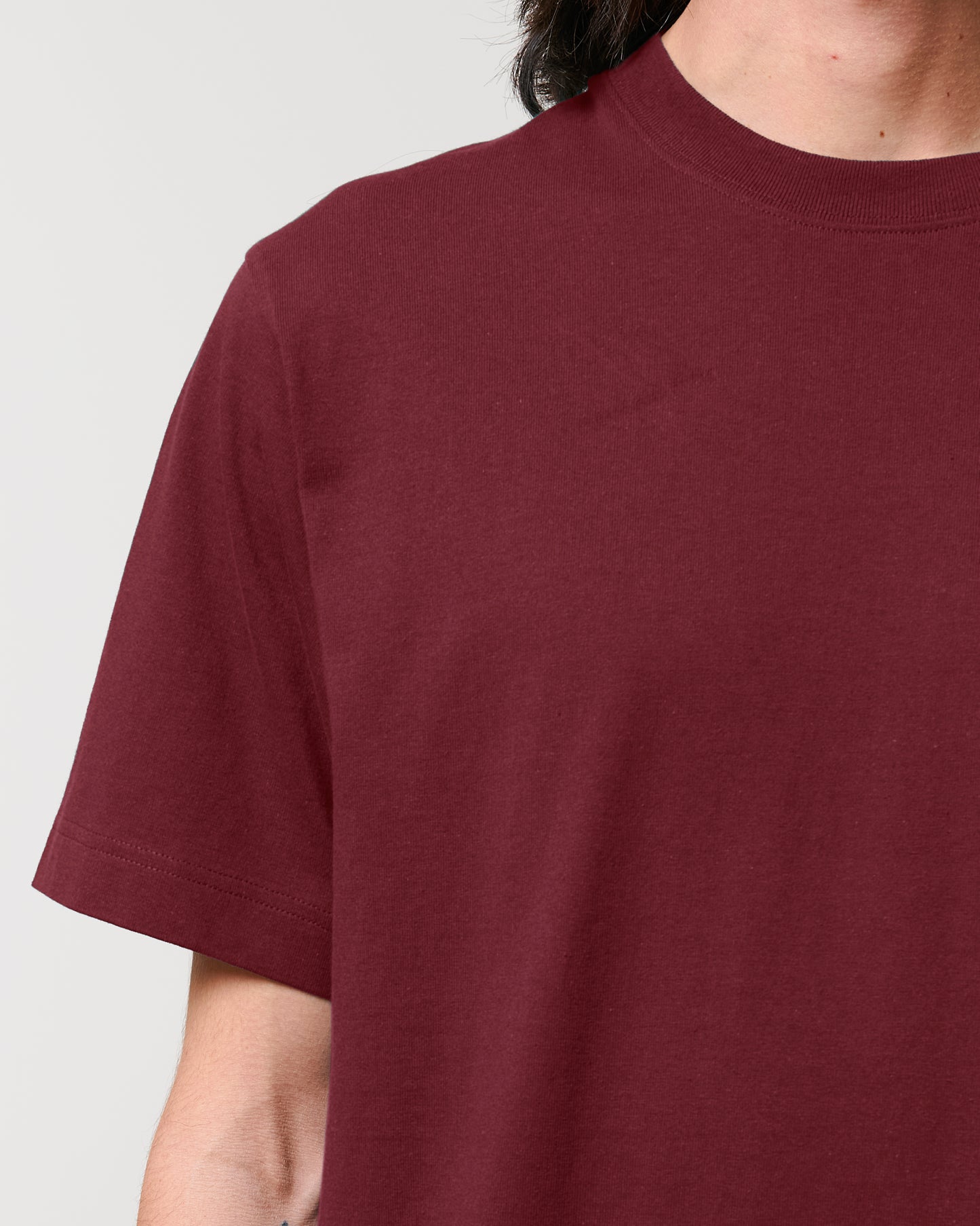 T-shirt unisexe lourd Freestyler Rouge Vin