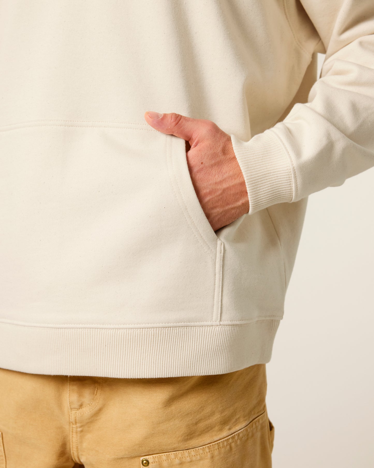 Sweat capuche oversize Slammer 2.0 Blanc naturel