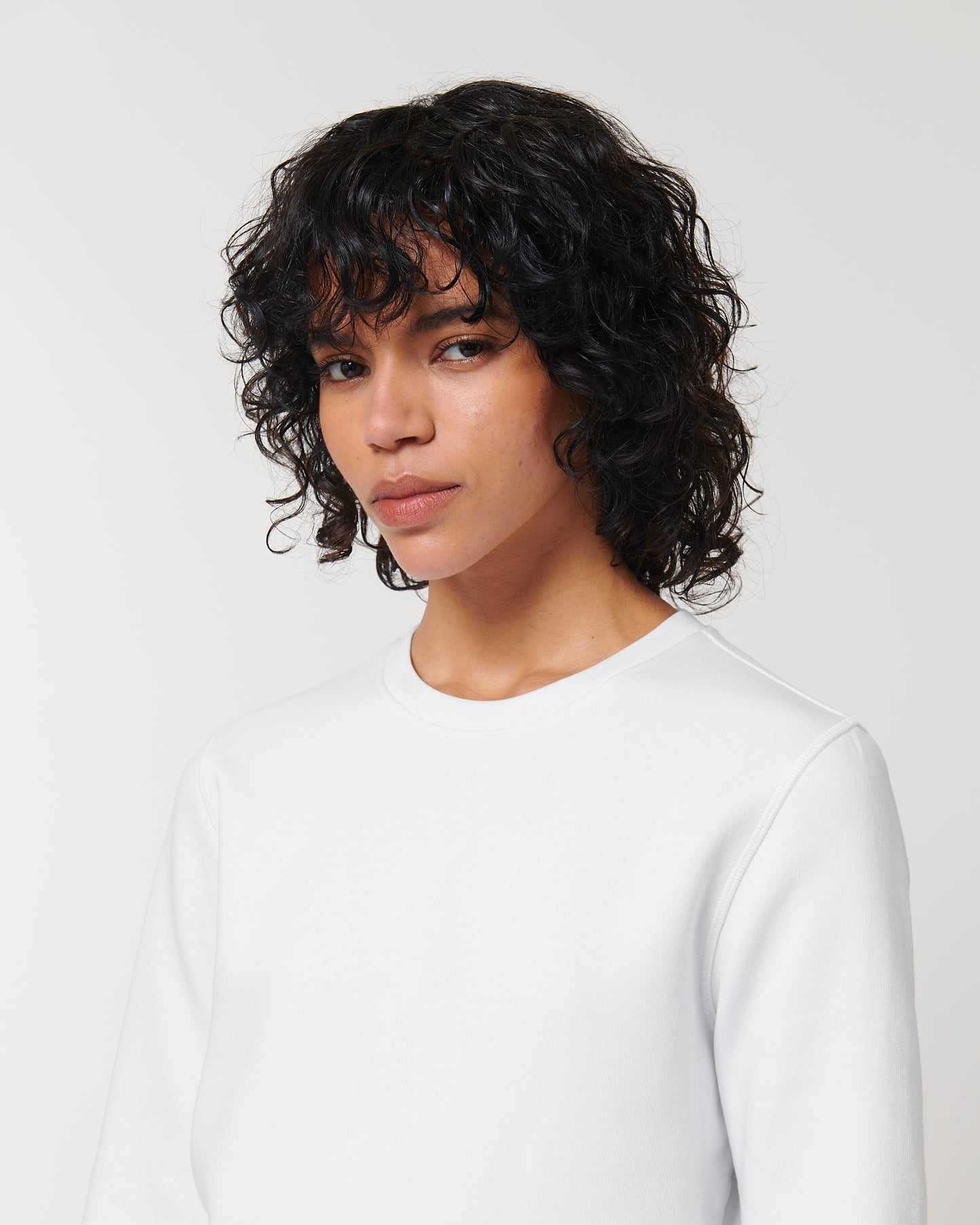 Sweat col rond Roller Blanc