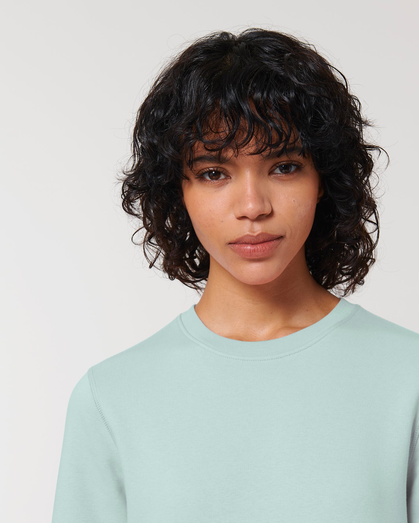 Sweat col rond Roller Bleu caraïbes