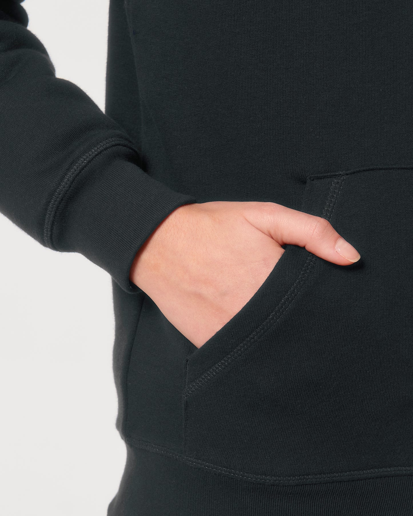 Sweat capuche avec fermeture Hygger Sherpa Noir
